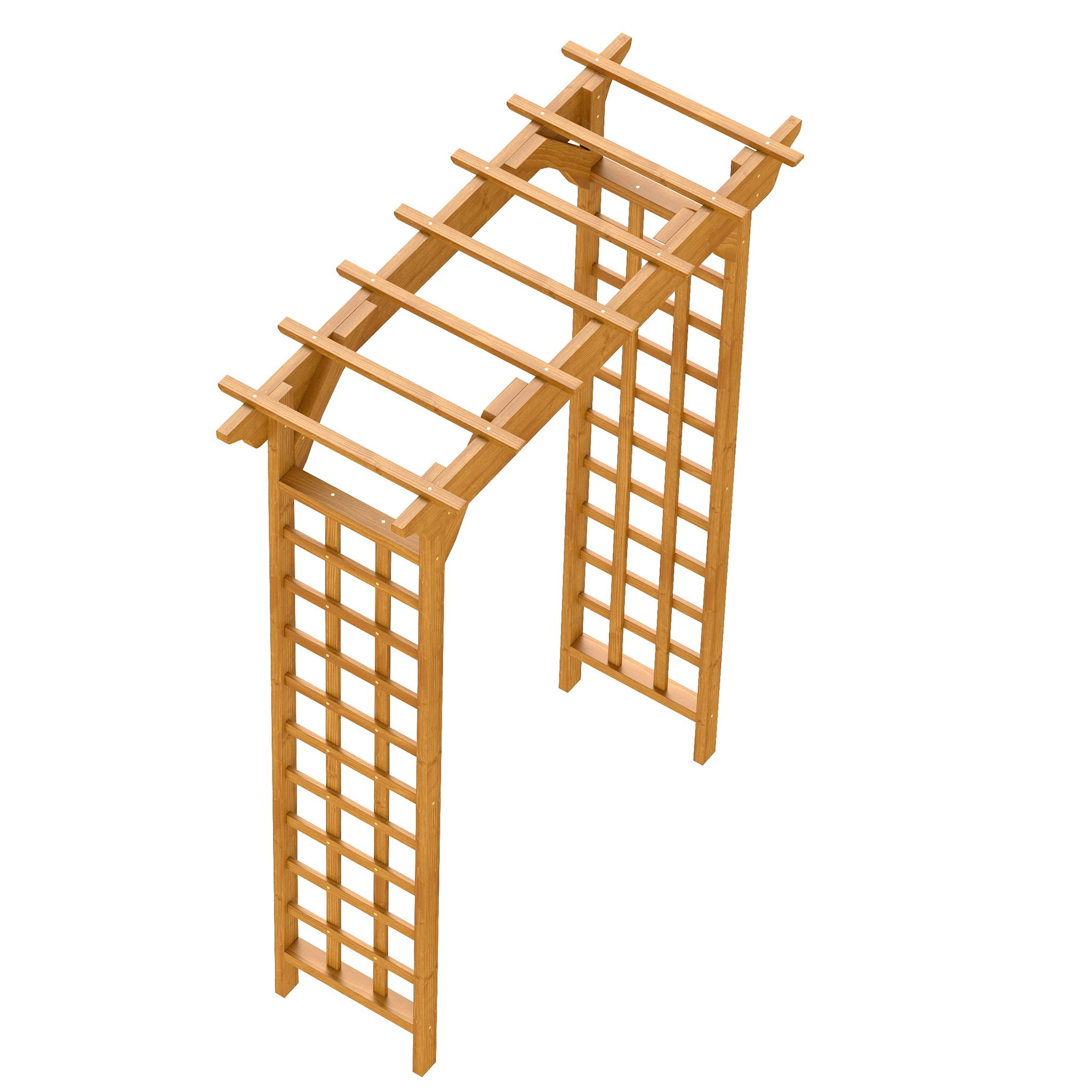 Arbor, Wedding Arch For Ceremony, Trellis For Plant Climbing, Christmas Decor Pergola For Garden Backyard - Yellow