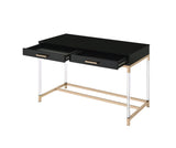 Adiel - Desk - Black & Gold Finish