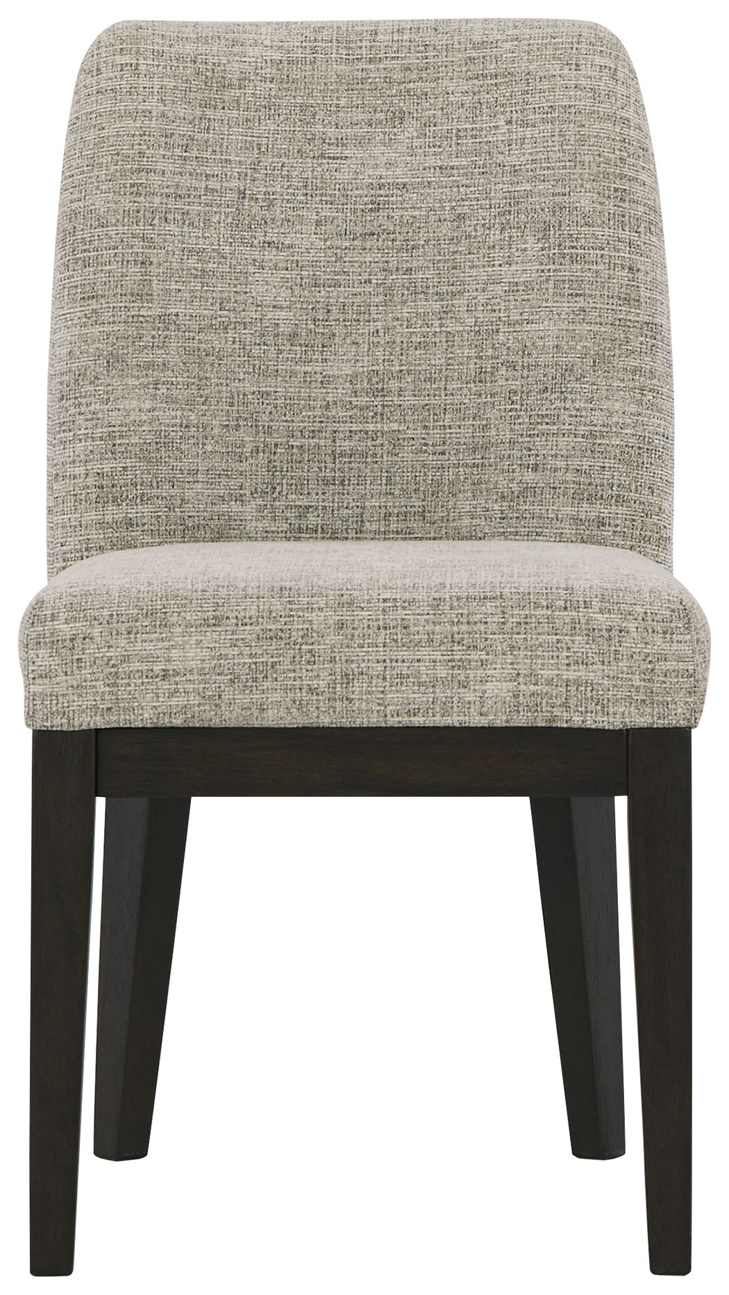 Signature Design by Ashley® Burkhaus - Beige / Dark Brown - Dining Uph Side Chair (Set of 2) | Meri Furniture