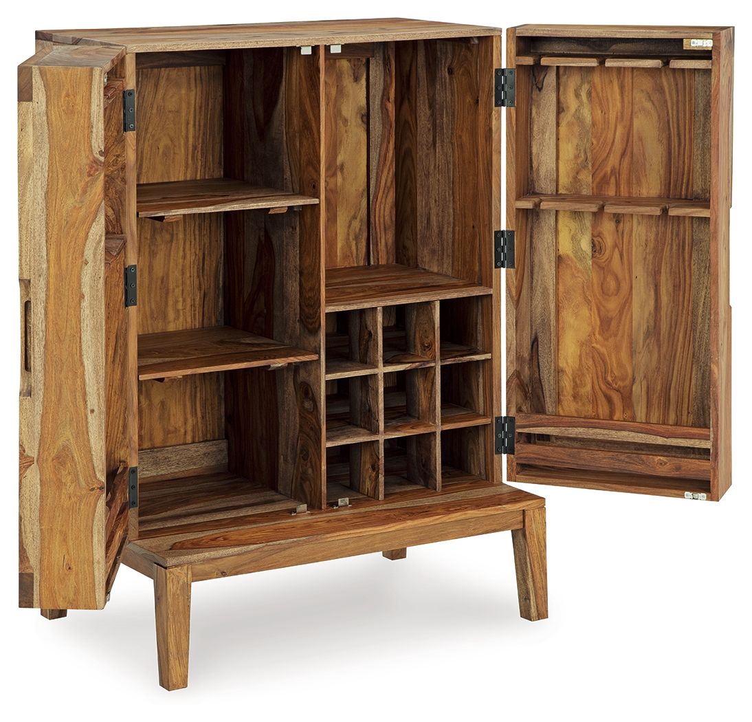 Signature Design by Ashley® Dressonni - Brown - Bar Cabinet | Meri Furniture
