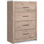 Ashley Furniture Senniberg - Light Brown - Four Drawer Chest | Meri Furniture