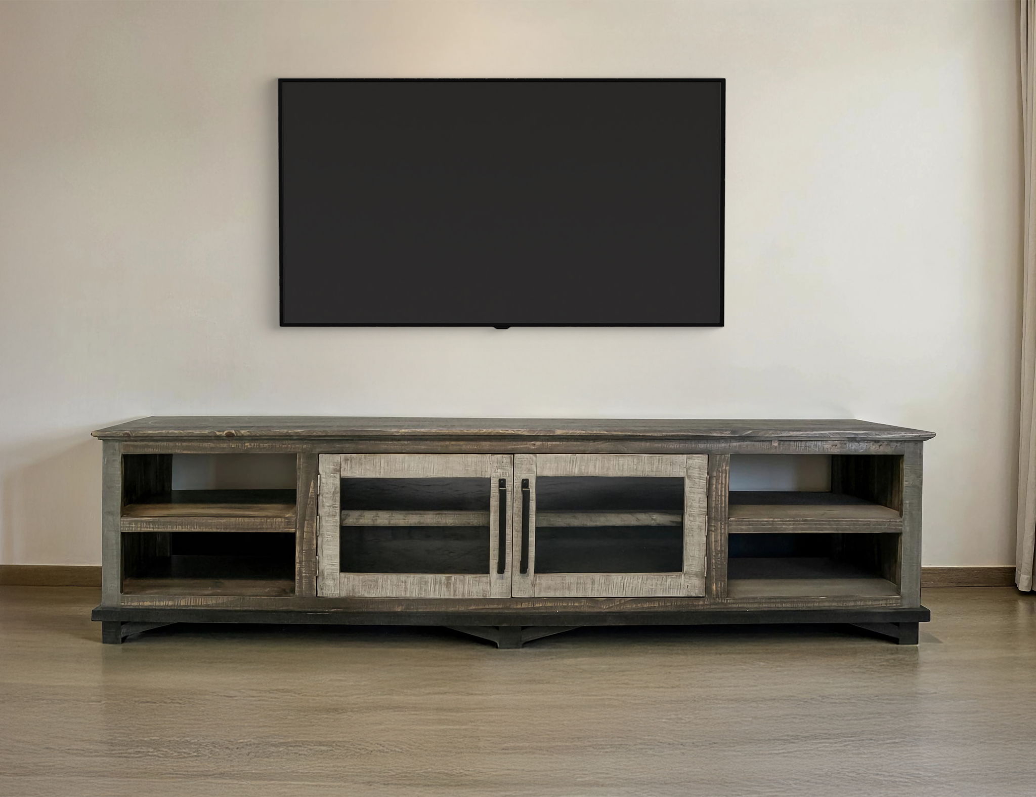 Loft - TV Stand - Two Tone Gray / Brown