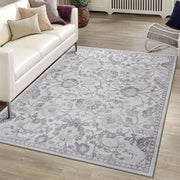 Marfi - 6' X 9' Oriental Area Rug - Gray / Silver