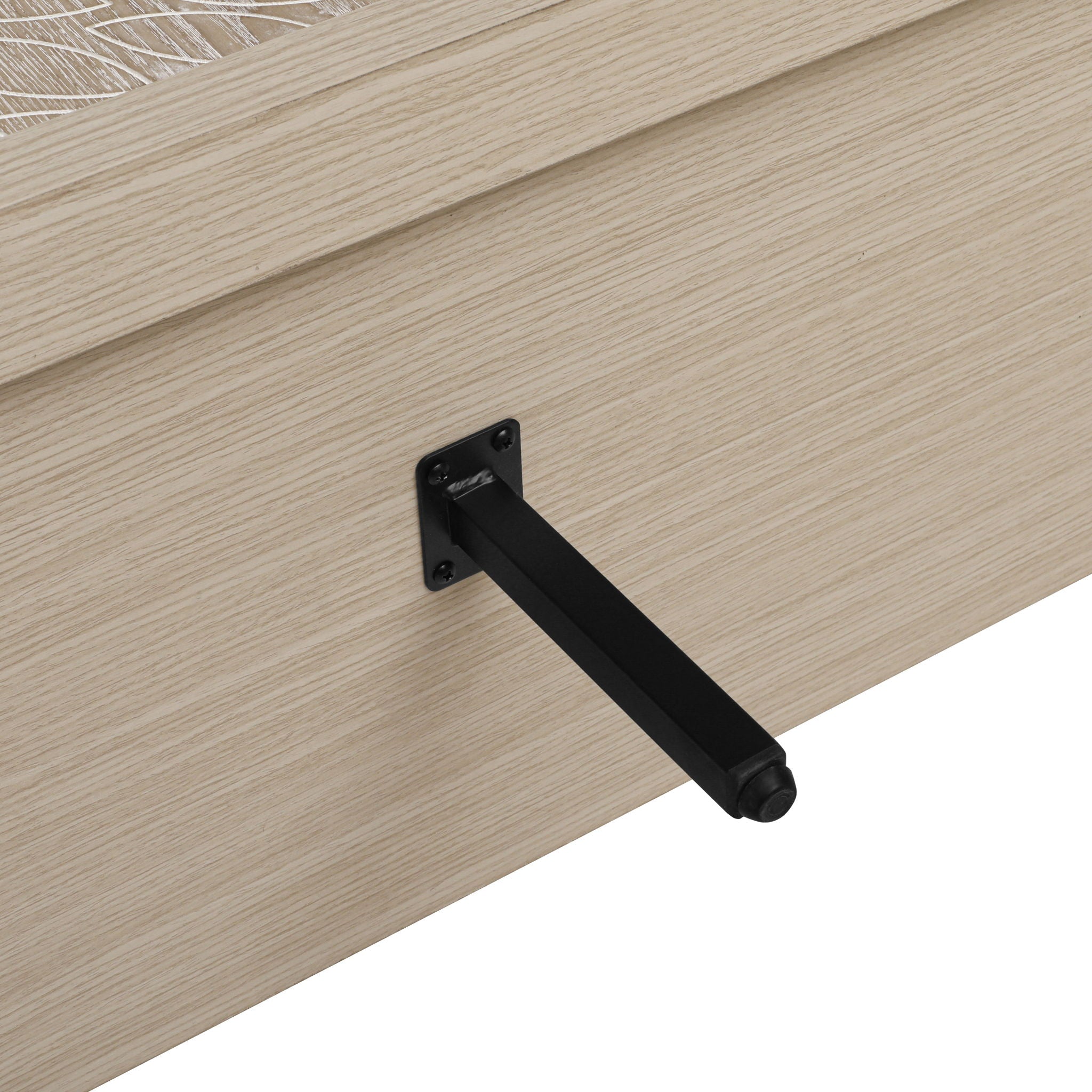 Modern Storage Cabinet With 4 Doors & Adjustable Shelves