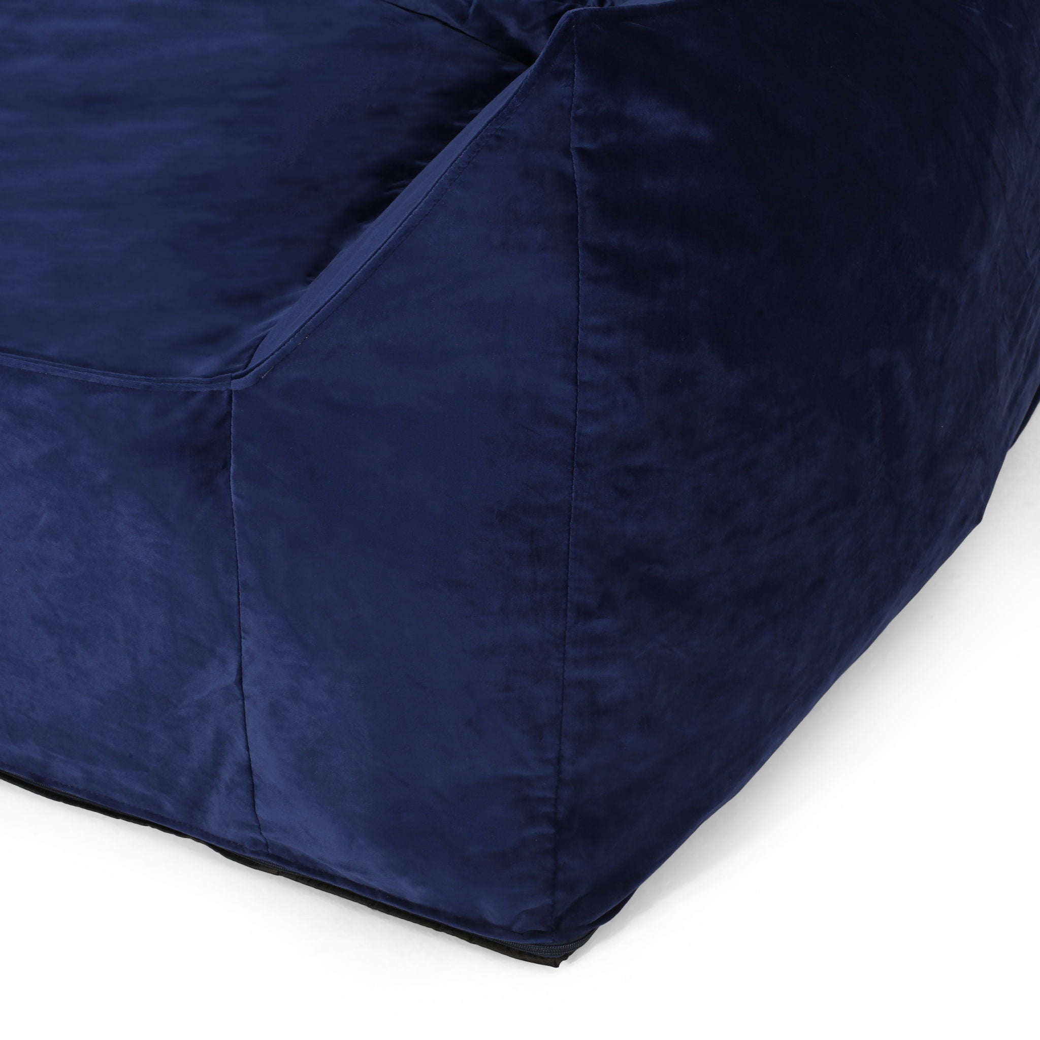 Fila - Velveteen Oversized Seater Bean Bag Chair With Armrests