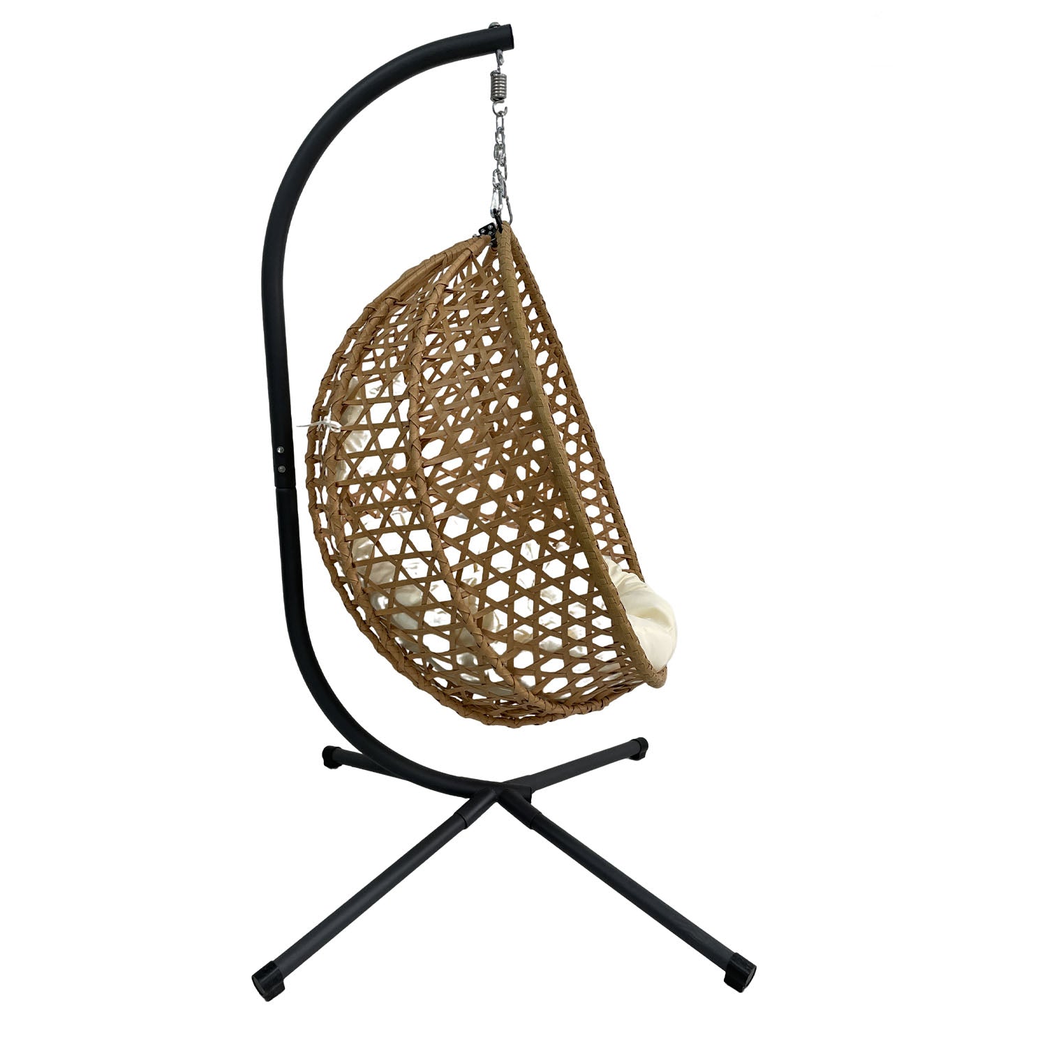 Outdoor Folding PE Rattan Hanging Egg Chair