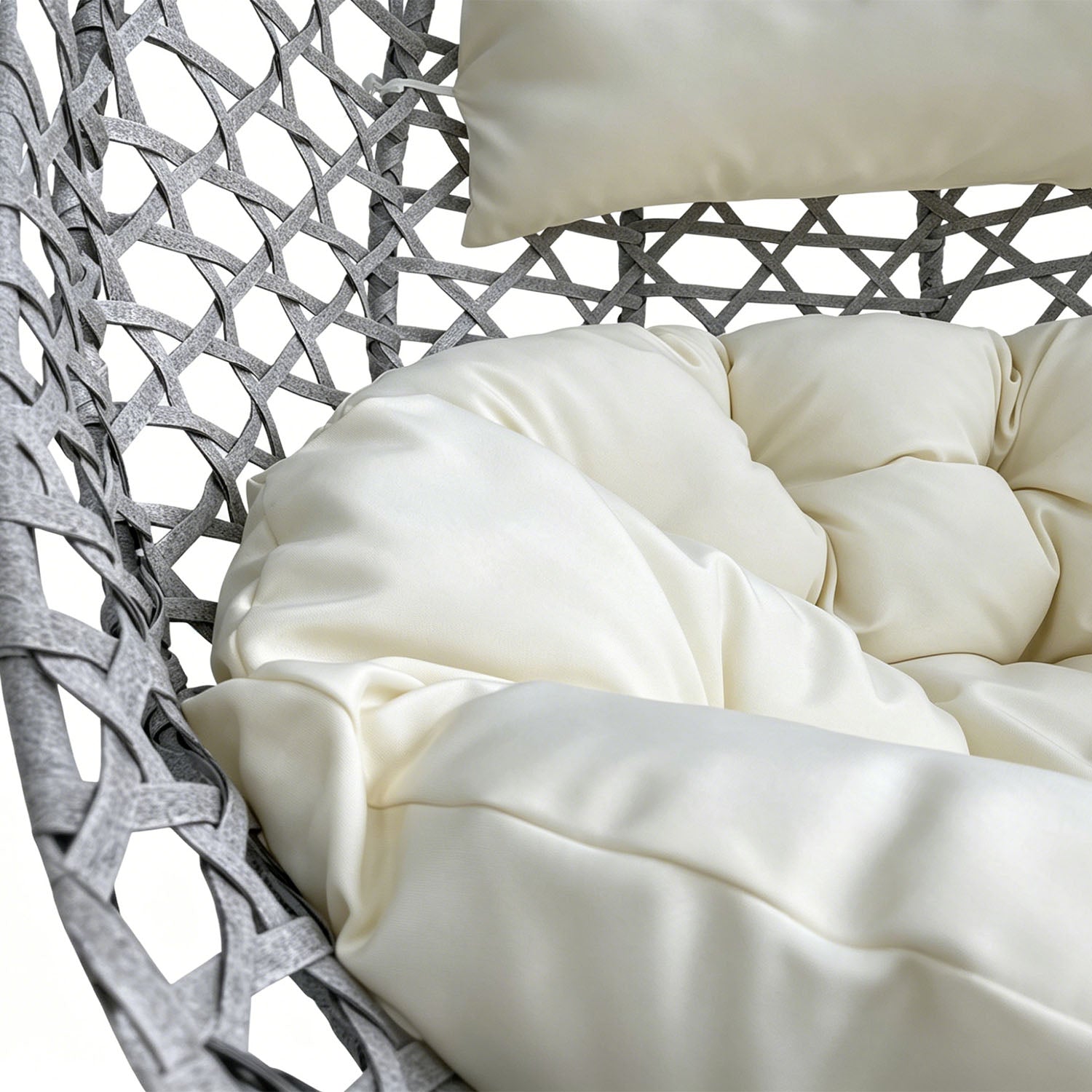 Outdoor Folding PE Rattan Hanging Egg Chair