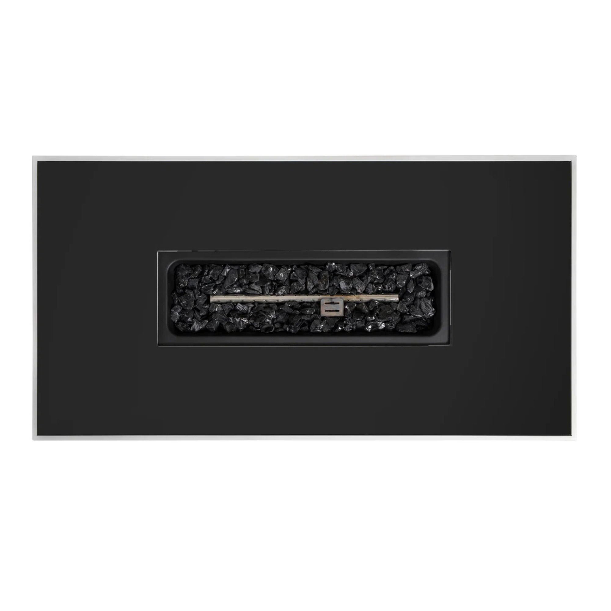 Rectangular Fire Pit With Frame Elegant Design