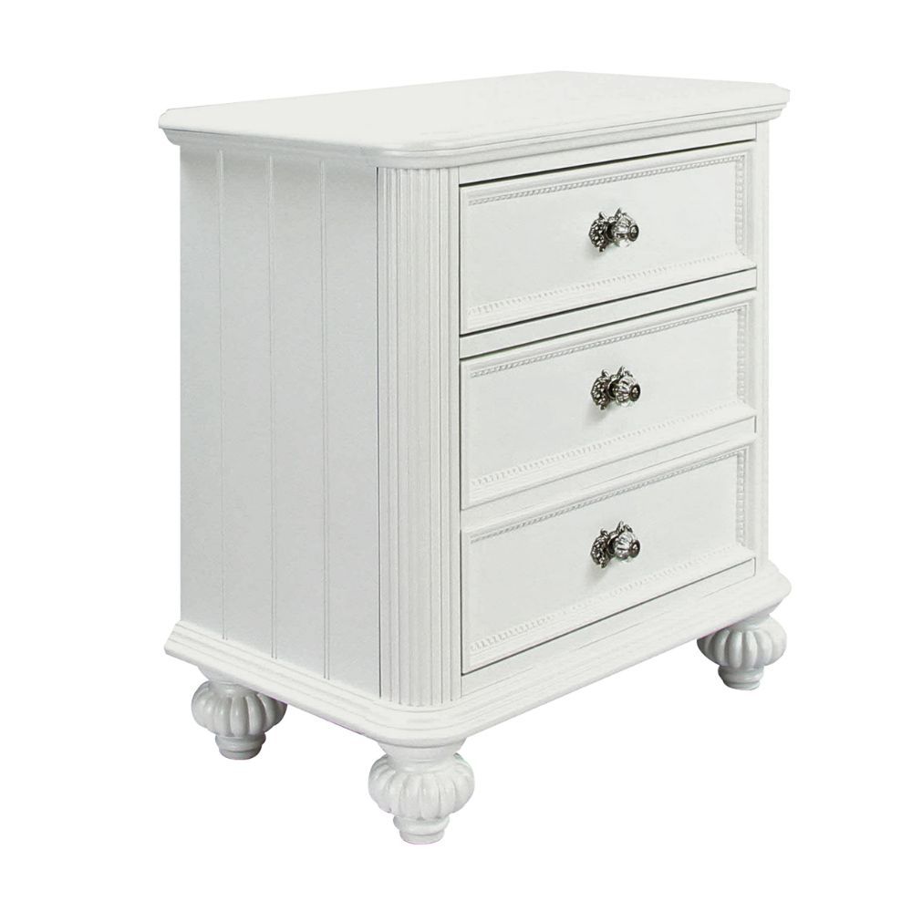 ACME Athena - Nightstand - White | Meri Furniture