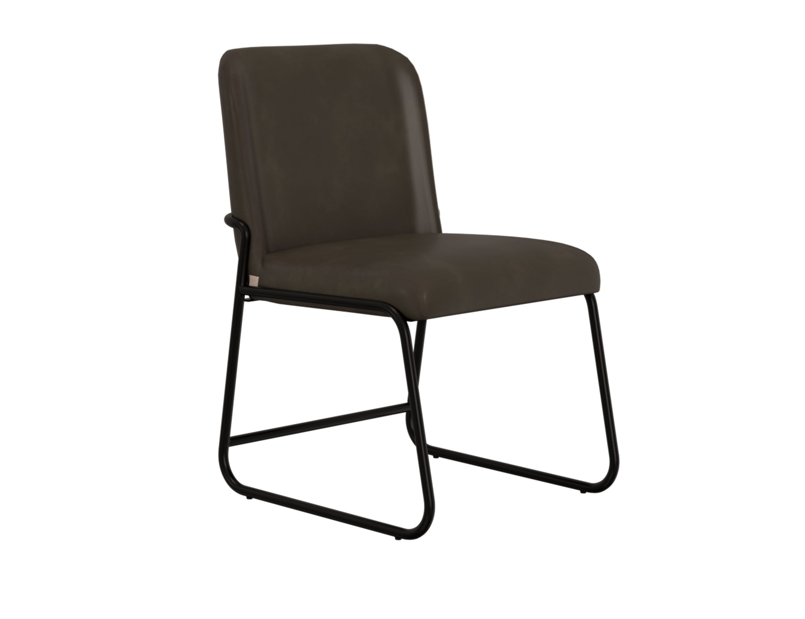 International Furniture Direct Seating - Upholstered Chair (Set of 2) - Brown / Black | Meri Furniture