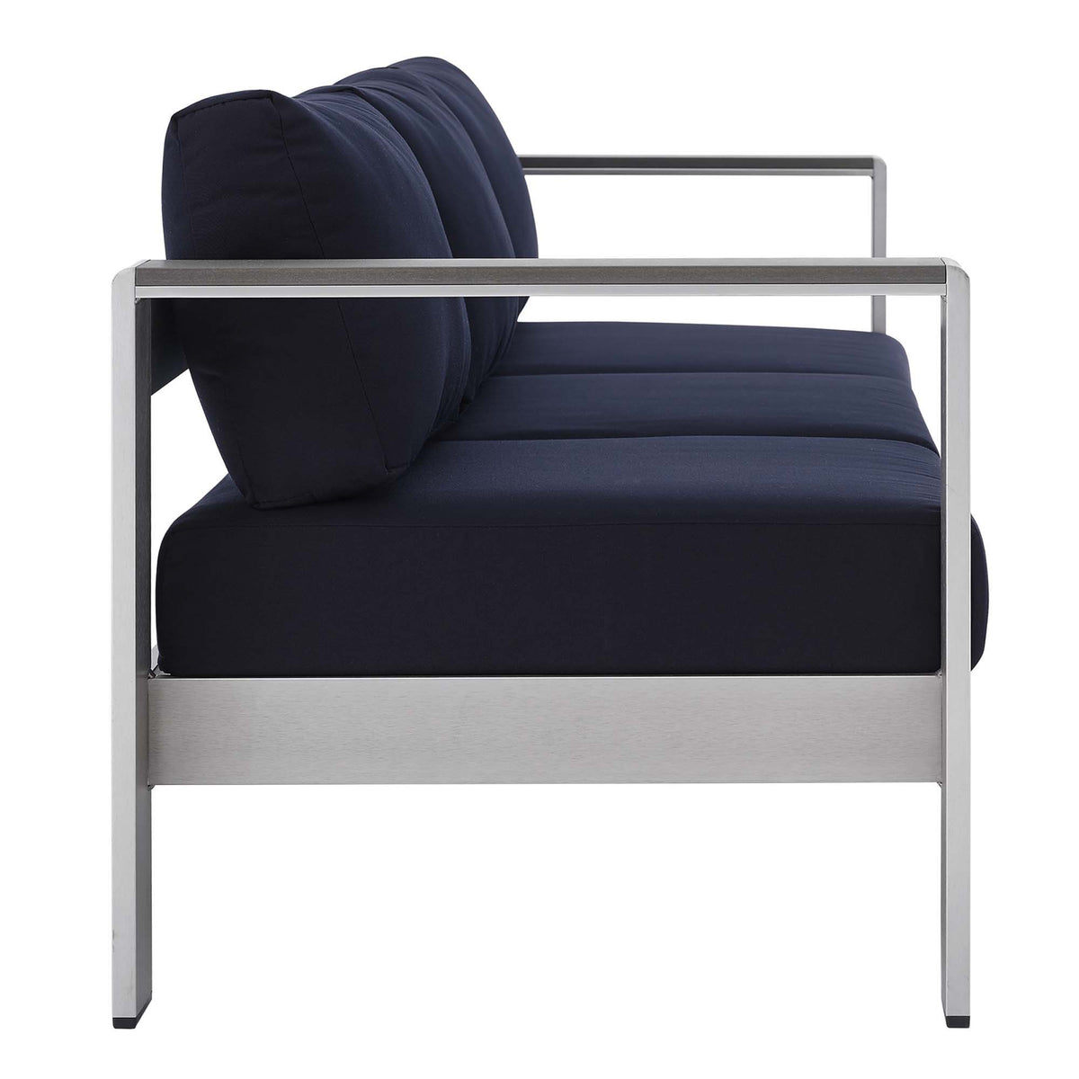 Shore Sunbrella® Fabric Aluminum Outdoor Patio Sofa by Modway
