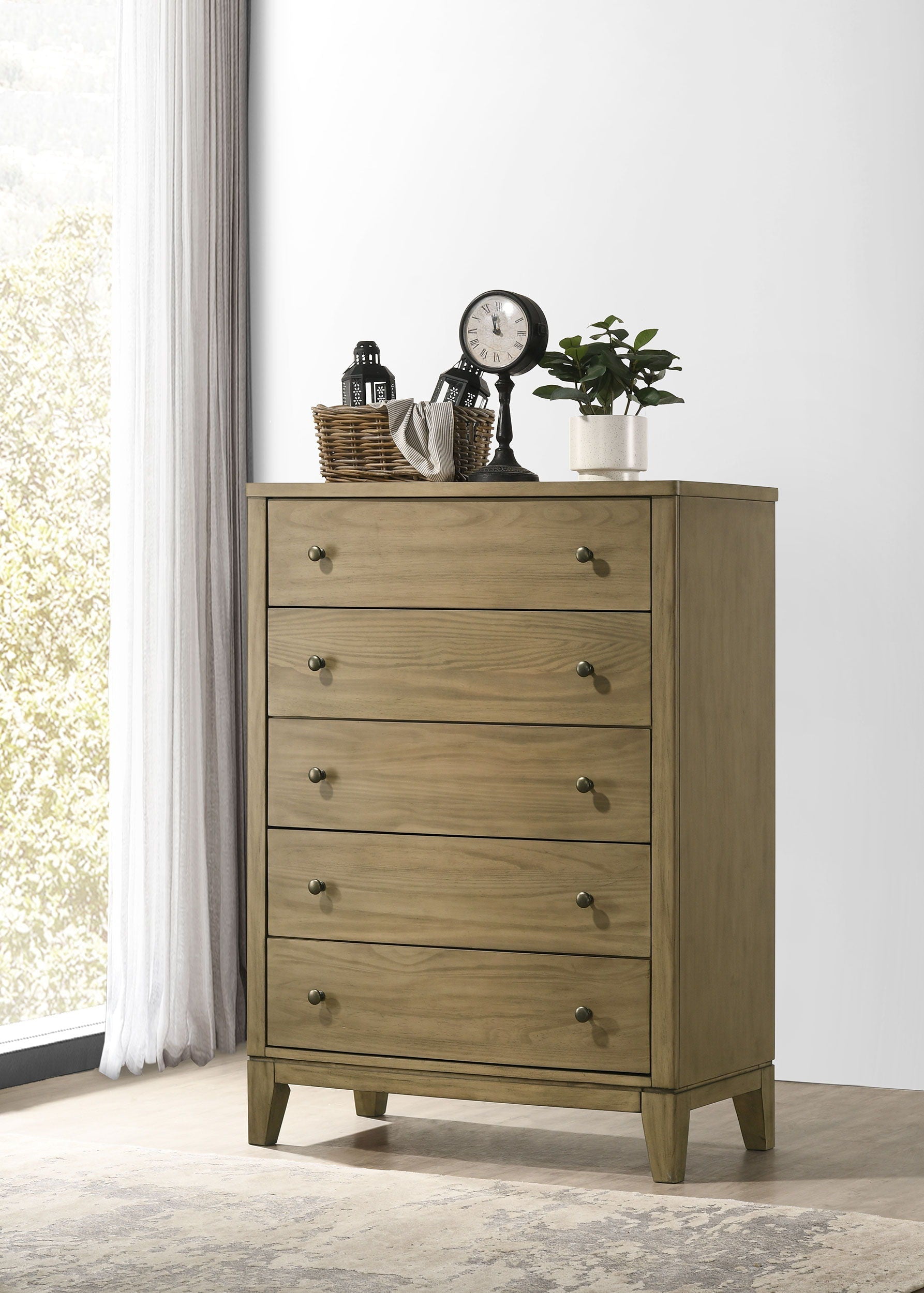 Coaster Fine Furniture Granada - 5-Drawer Bedroom Chest Of Drawers - Natural Pine | Meri Furniture