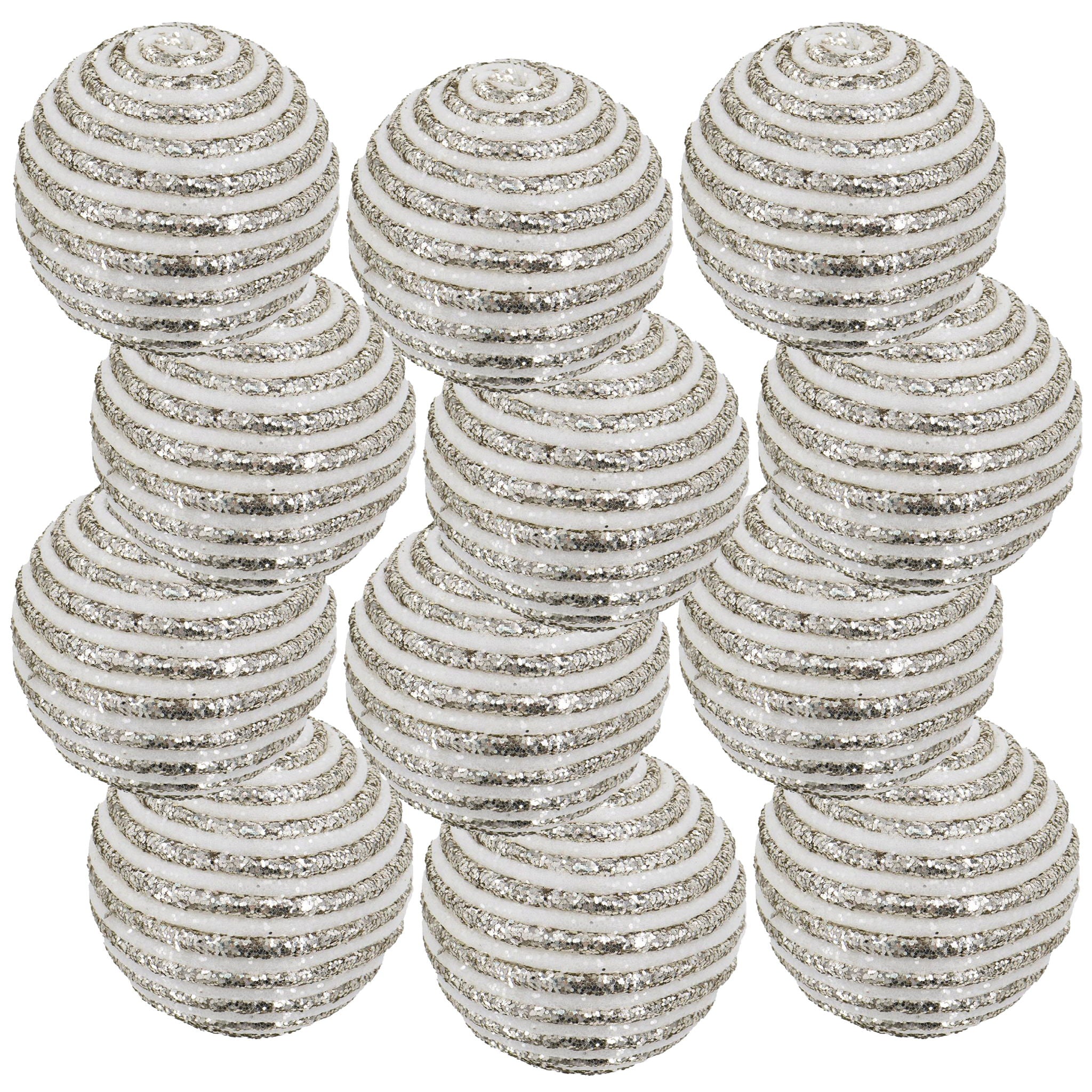 Christmas Ball Ornaments Decorative Hanging Ball Christmas Tree Ornaments For Holiday Party Decorations (Set of 12)