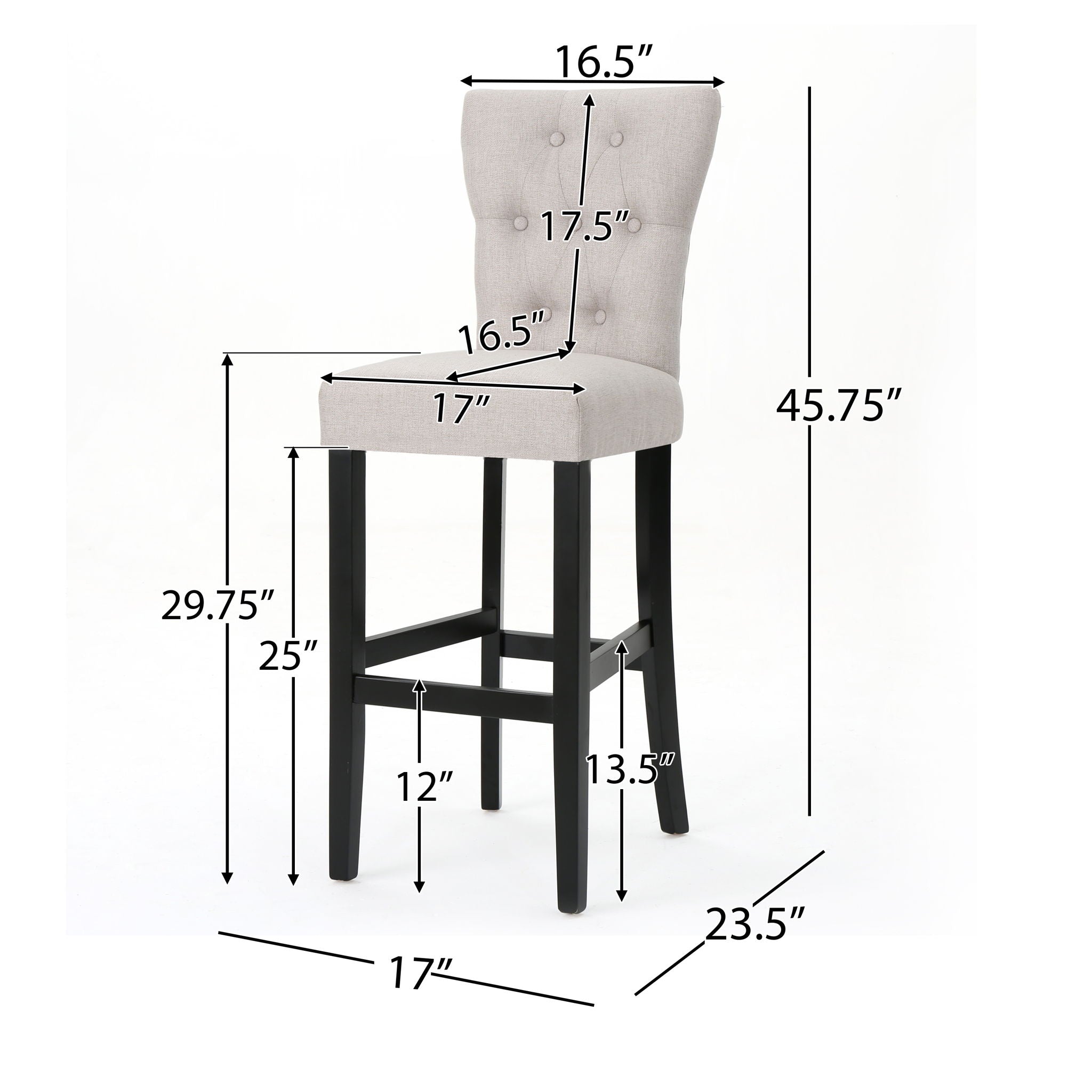 Elegant Barstool Set With Plush Cushioning