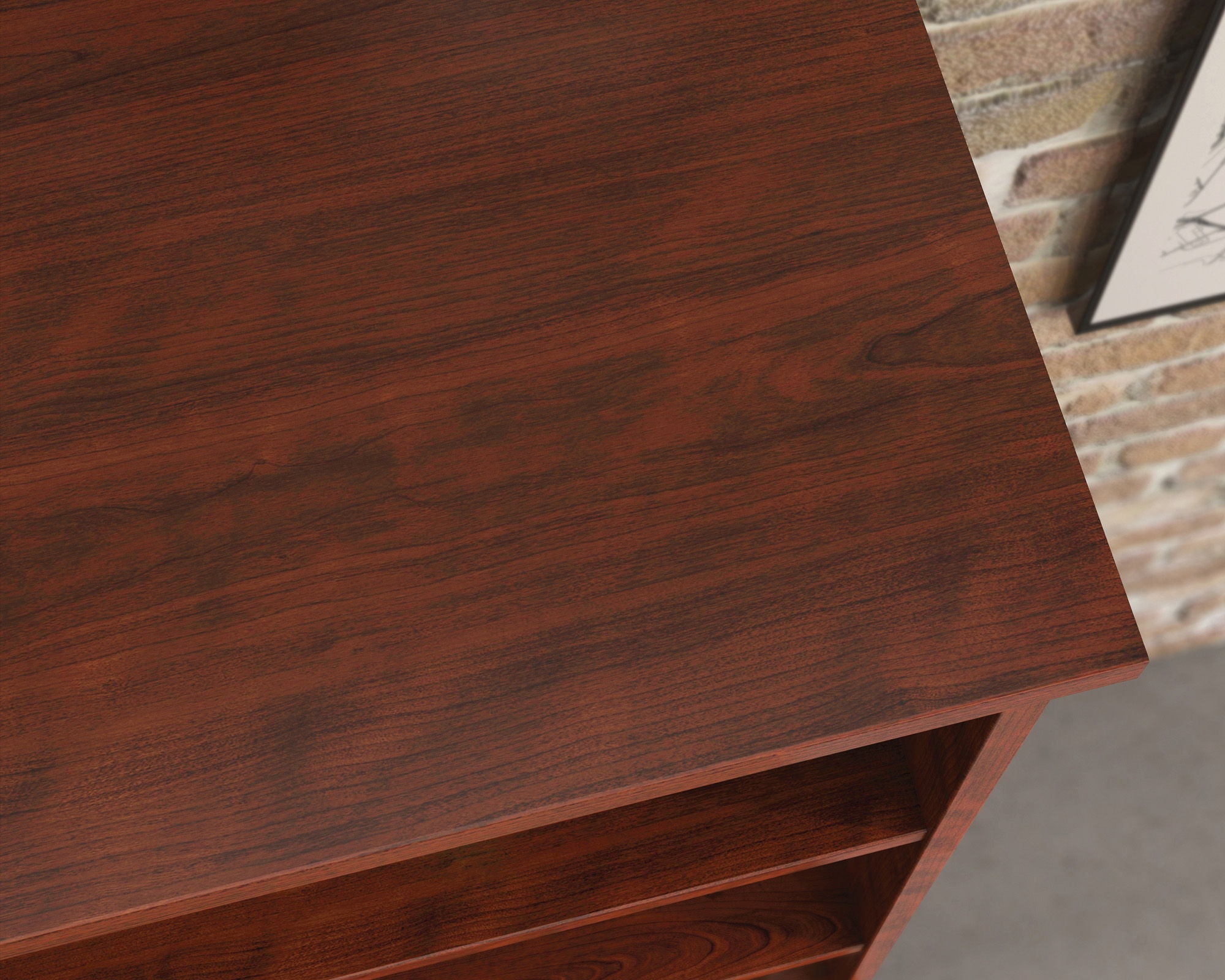 2-Shelf Hutch for Cabinet in Cherry