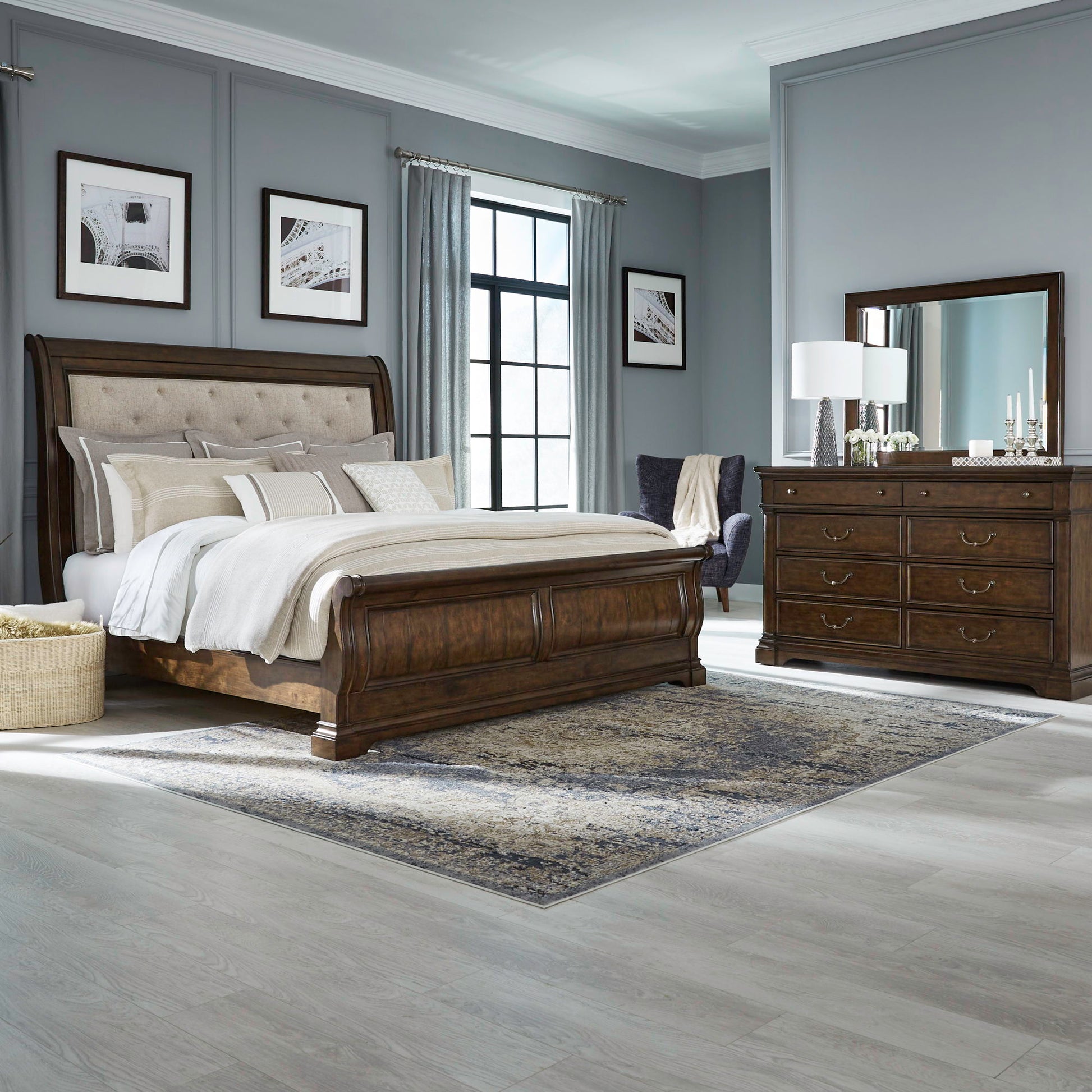 Liberty Furniture Arden Road - Upholstered Bedroom Set | Meri Furniture