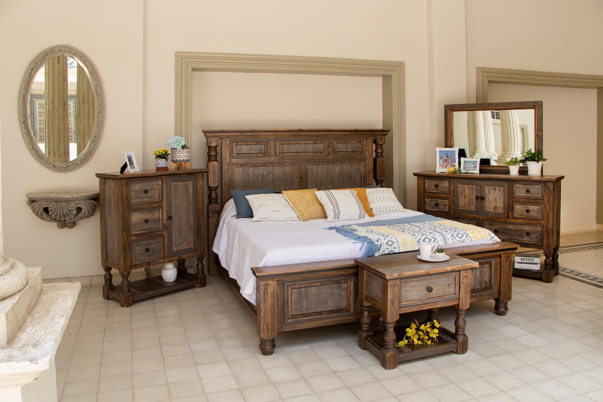 International Furniture Direct Stone - Dresser | Meri Furniture