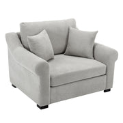 Modern Chenille Oversized Armchair, Chair And A Half, Single Sofa