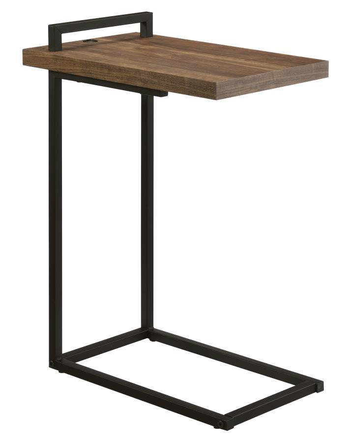 Coaster Fine Furniture Maxwell - C-shaped Side Table USB Charging | Meri Furniture
