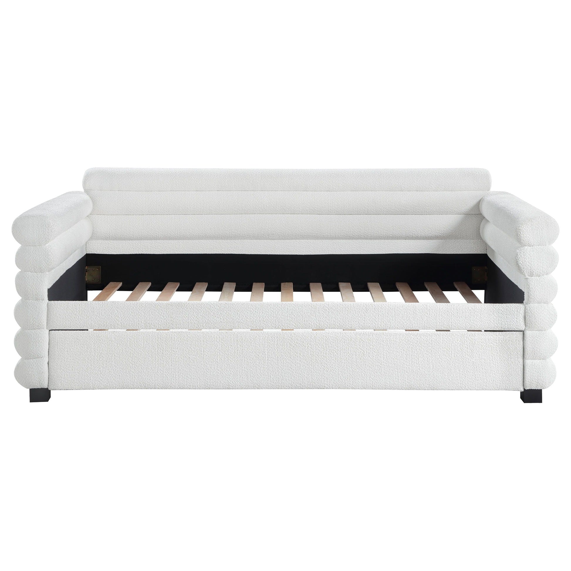Coaster Fine Furniture Patricia - Boucle Upholstered Day Bed With Trundle | Meri Furniture