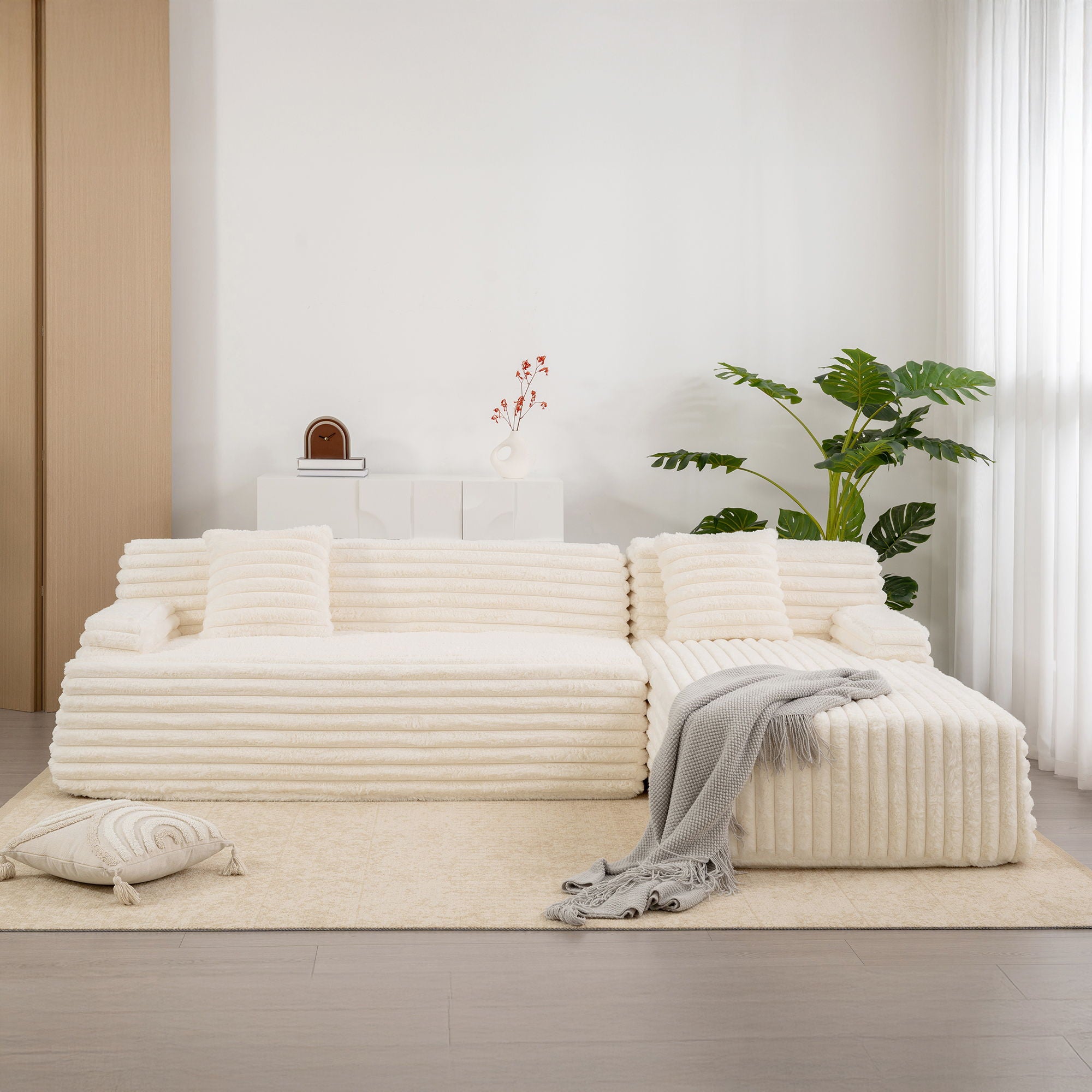 Cloud Sectional Sofa Upholstered Couch Free Combined Sofa