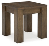 Signature Design by Ashley® Rosswain - Warm Brown - Square End Table | Meri Furniture