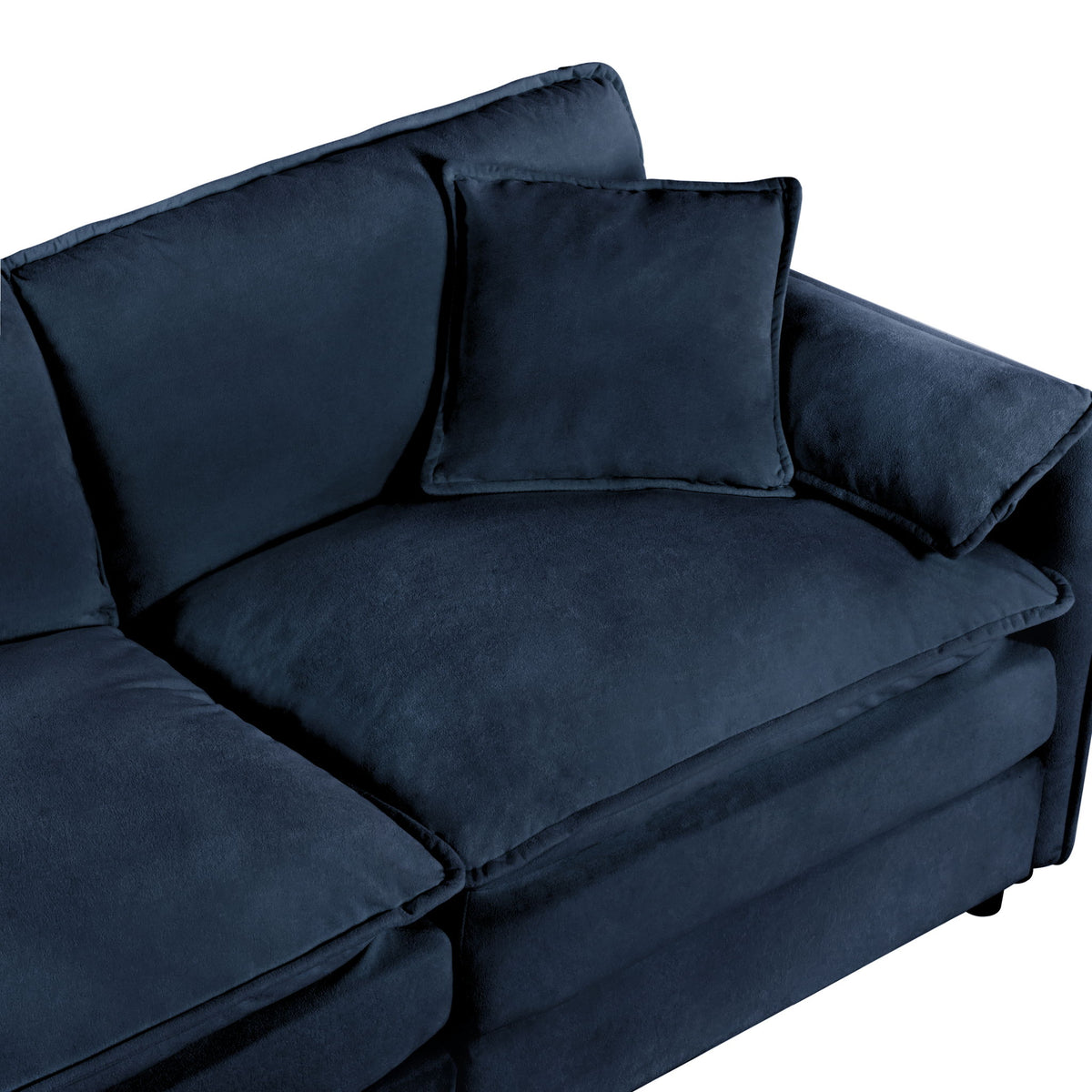 Oversized Chair With Movable Ottoman, Soft Upholstered Lounge Chair