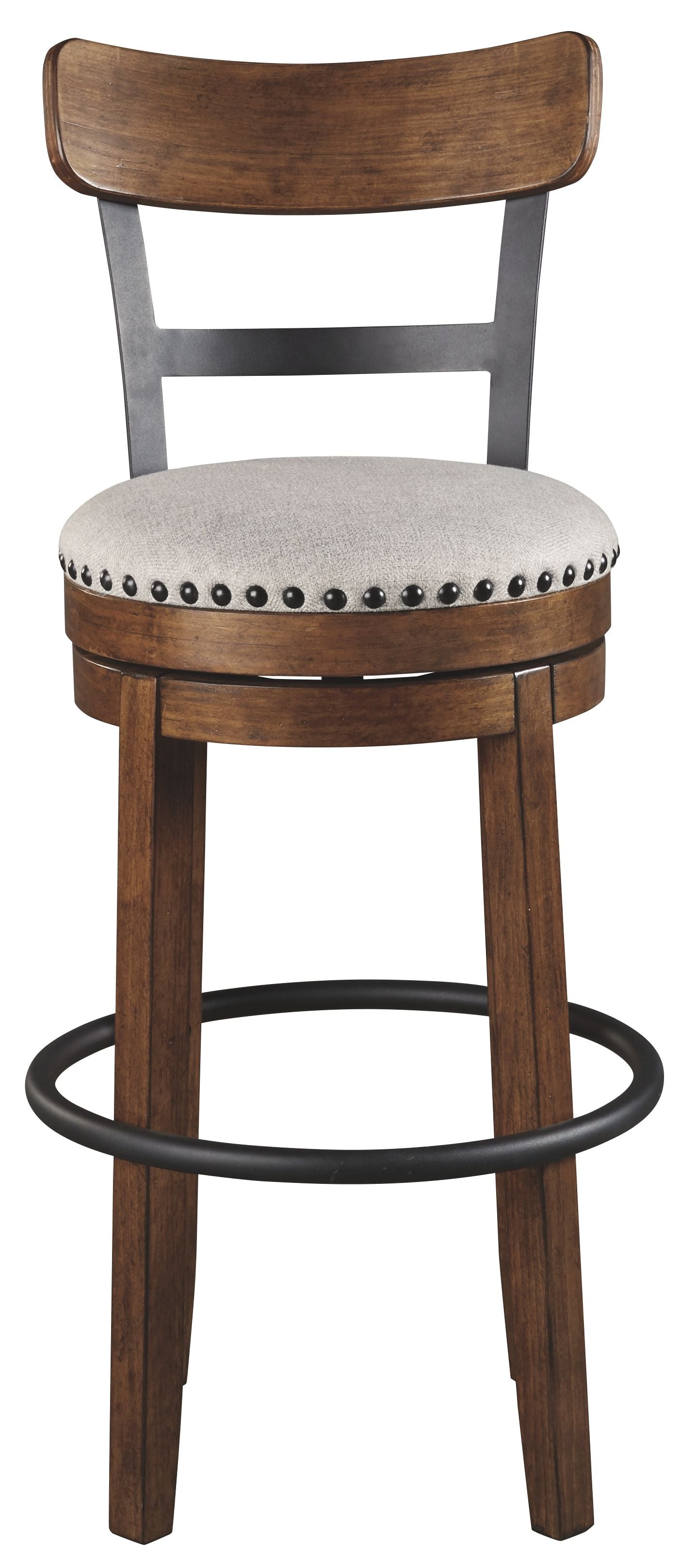 Signature Design by Ashley® Valebeck - Tall Upholstered Swivel Barstool | Meri Furniture