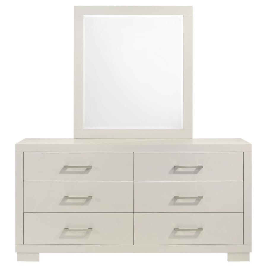 Coaster Fine Furniture Jessica - 6-Drawer Dresser With Mirror | Meri Furniture