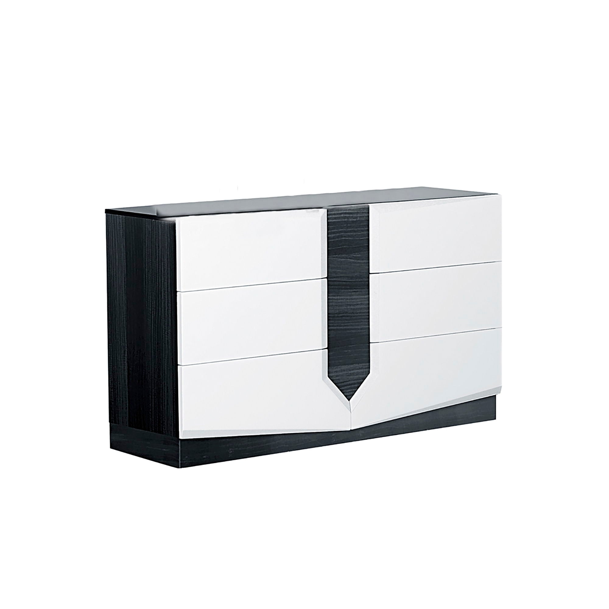 Vios - Zebra High Gloss Dresser - White