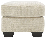 Ashley Furniture Haisley - Ivory - Ottoman | Meri Furniture