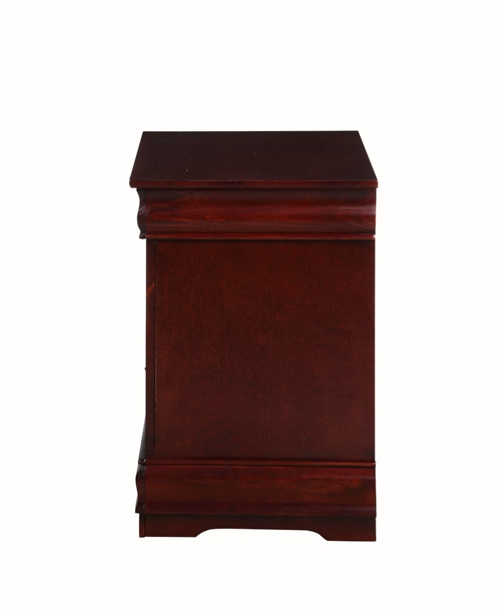 ACME Bring casual elegance into your home with the Louis Phillipe nightstand. This nightstand is a piece that offers any bedroom a sophisticated look. | Meri Furniture