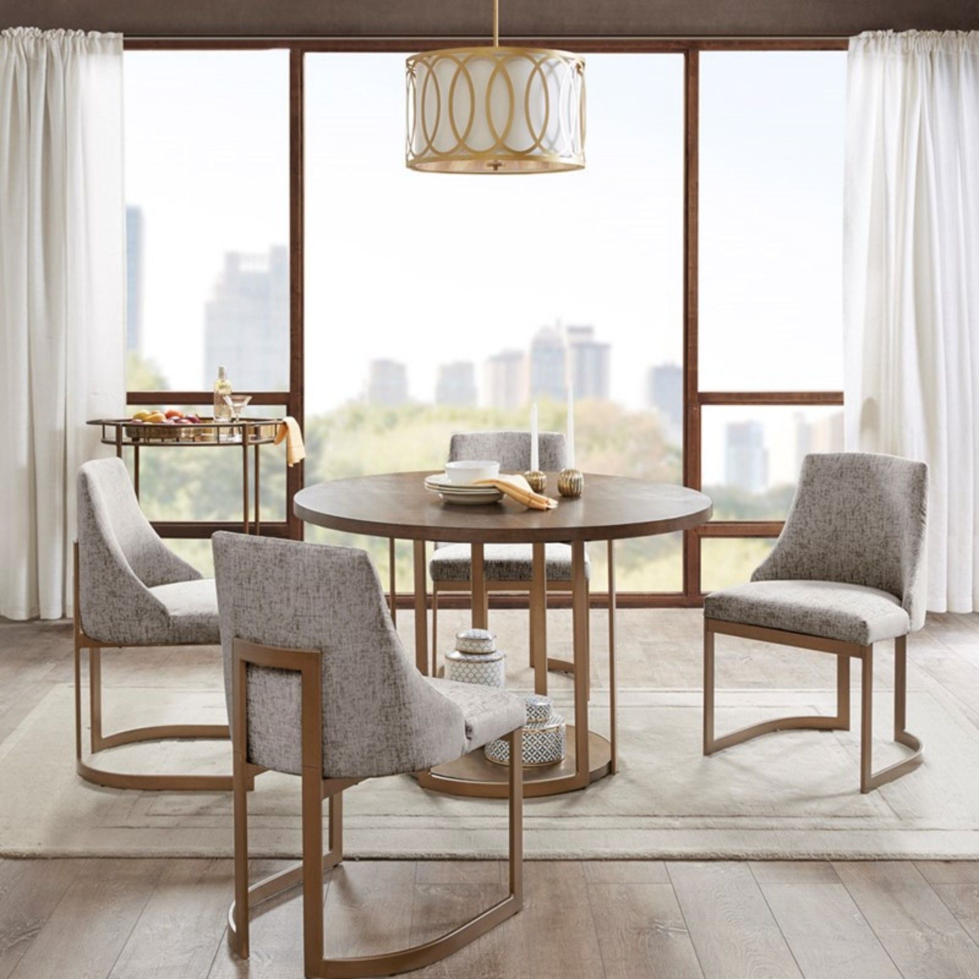 Contemporary Modern Accent Dining Chairs (Set of 2)