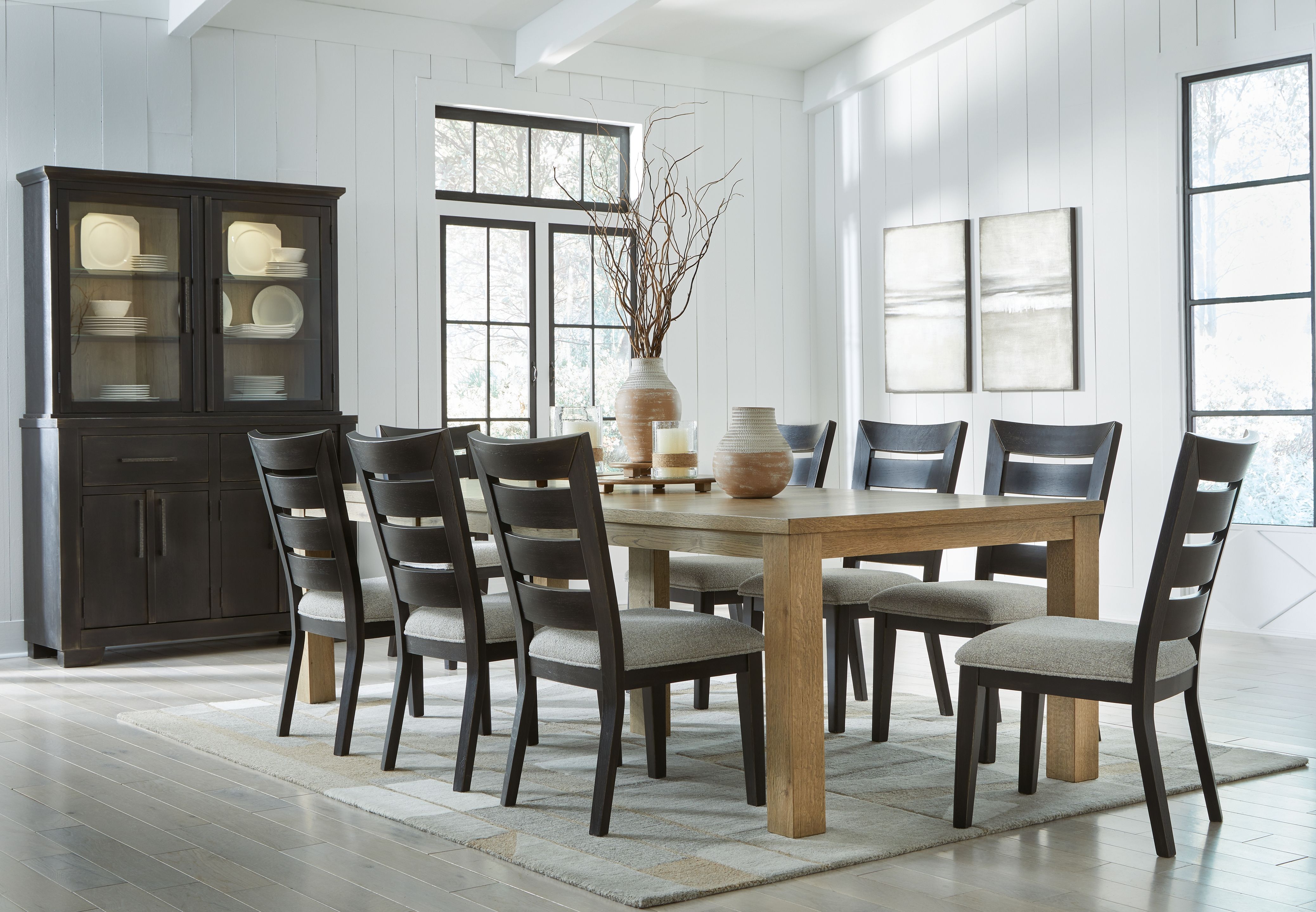 Signature Design by Ashley® Galliden - Dining Extension Table Set | Meri Furniture