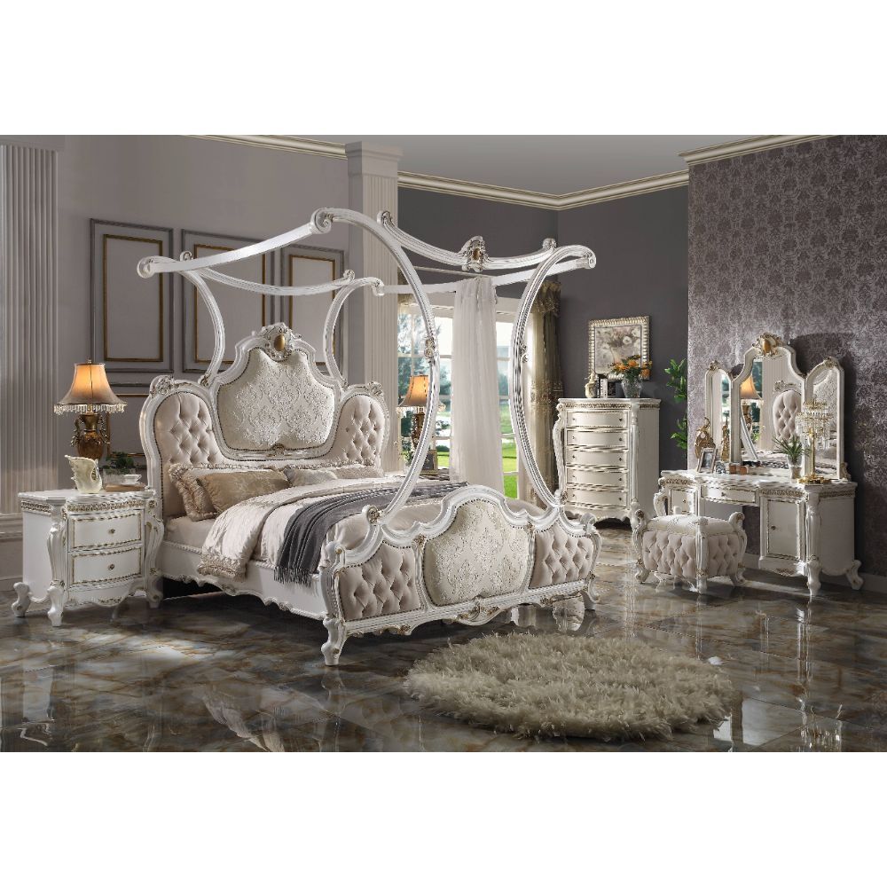 ACME Picardy - Bed w/Canopy | Meri Furniture