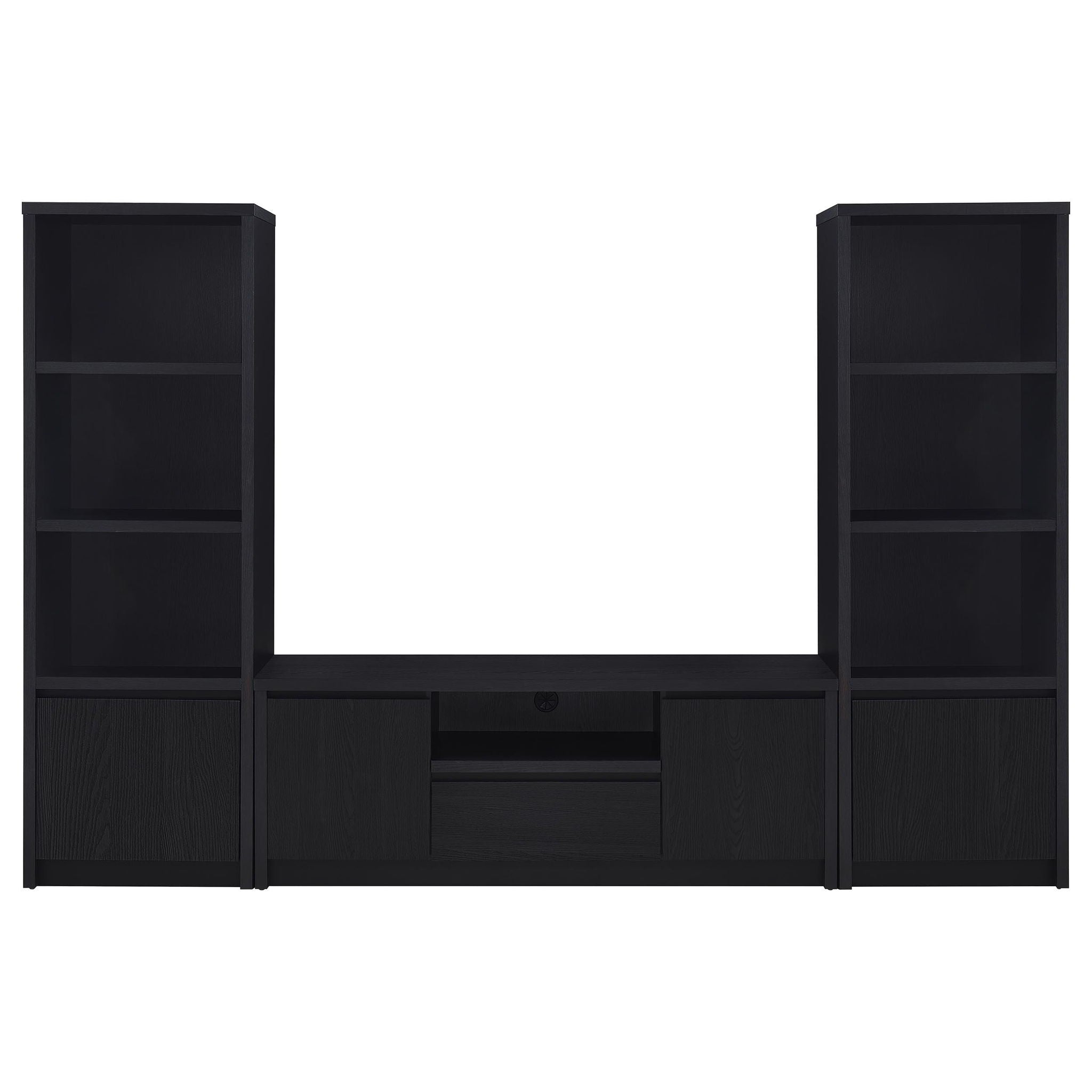 Winfield 3-piece Entertainment Center 60-inch TV Stand Black