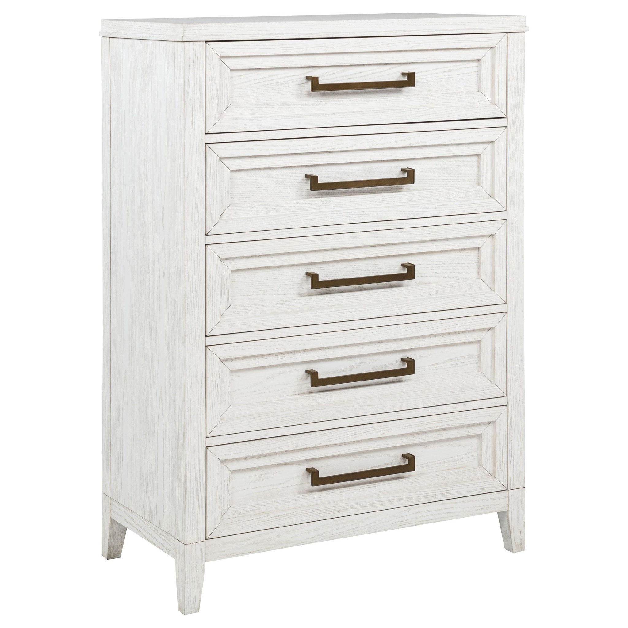 Marielle 5-piece Cal King Bedroom Set Distressed White