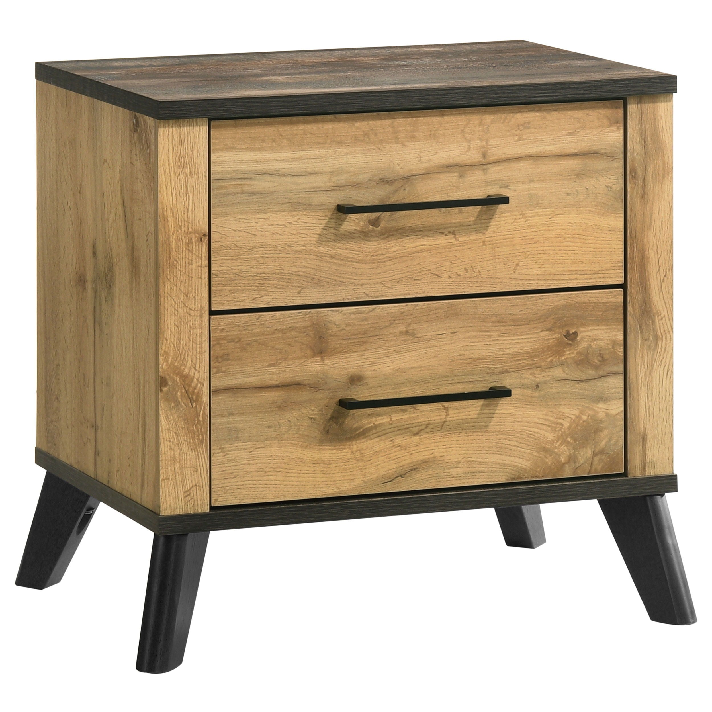 Coaster Fine Furniture Kaywood - 2-Drawer Nightstand Bedside Table - Natural Pine | Meri Furniture