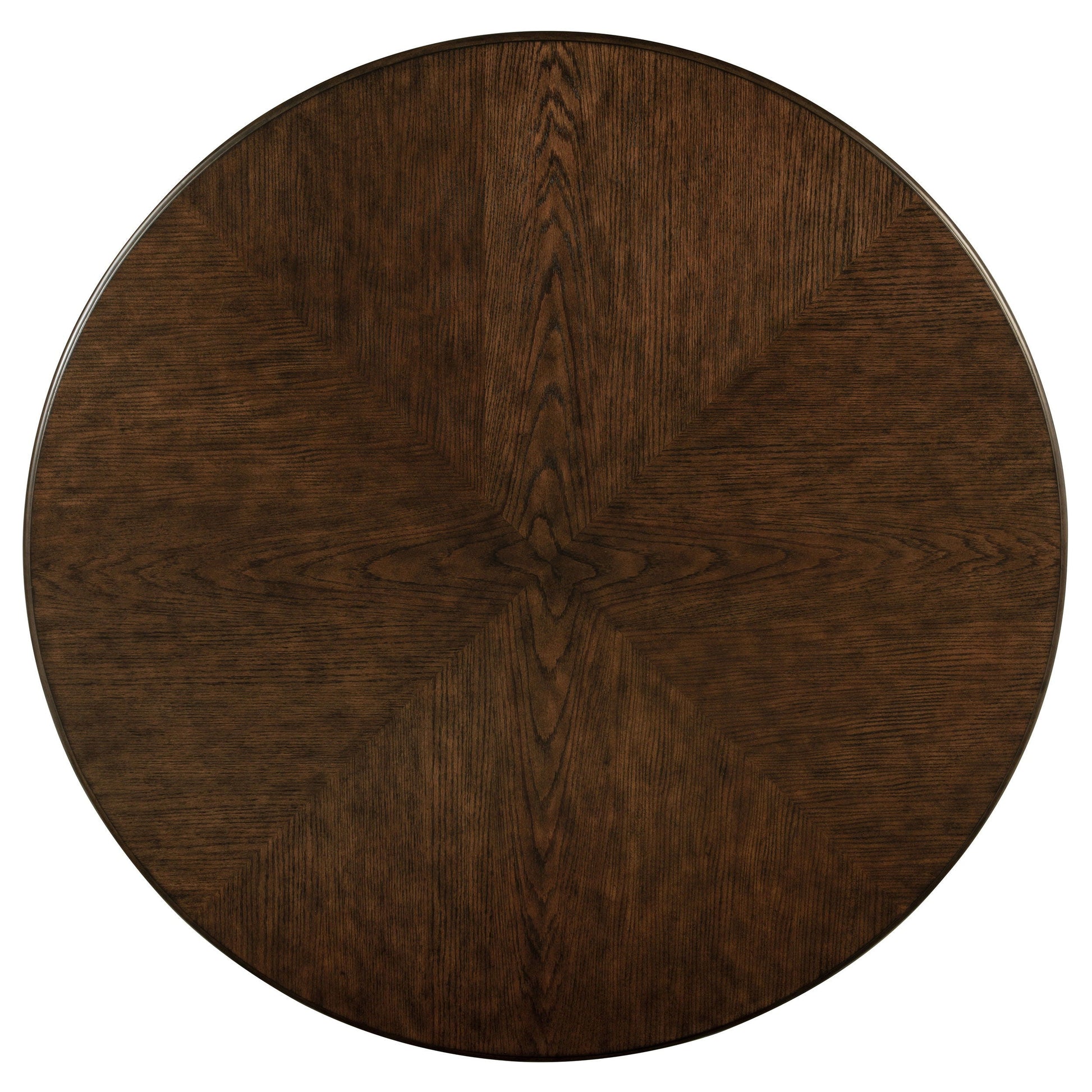 Coaster Fine Furniture Landon - Round Wood Pedestal Dining Table - Rich Brown | Meri Furniture