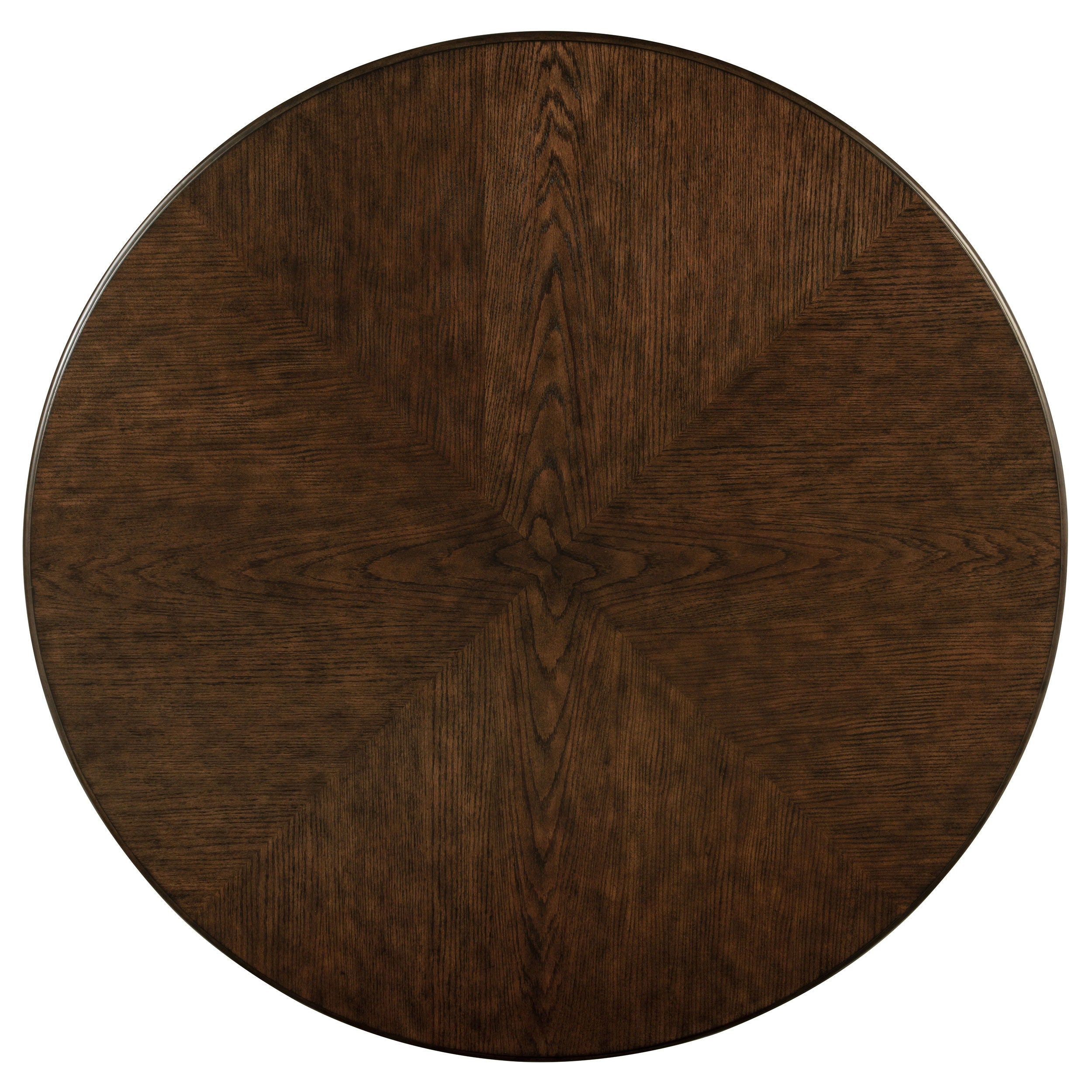 Coaster Fine Furniture Landon - Round Wood Pedestal Dining Table - Rich Brown | Meri Furniture