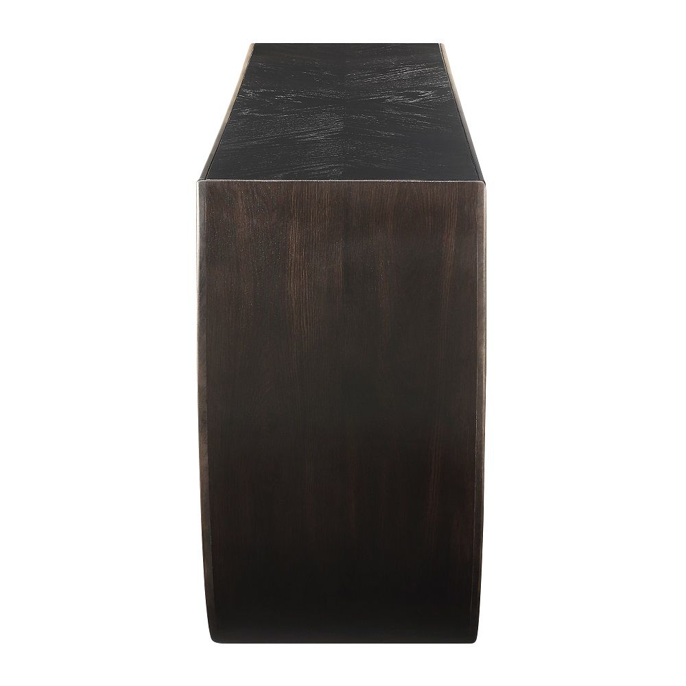 ACME Maceo - Console Table - Black & Gold | Meri Furniture