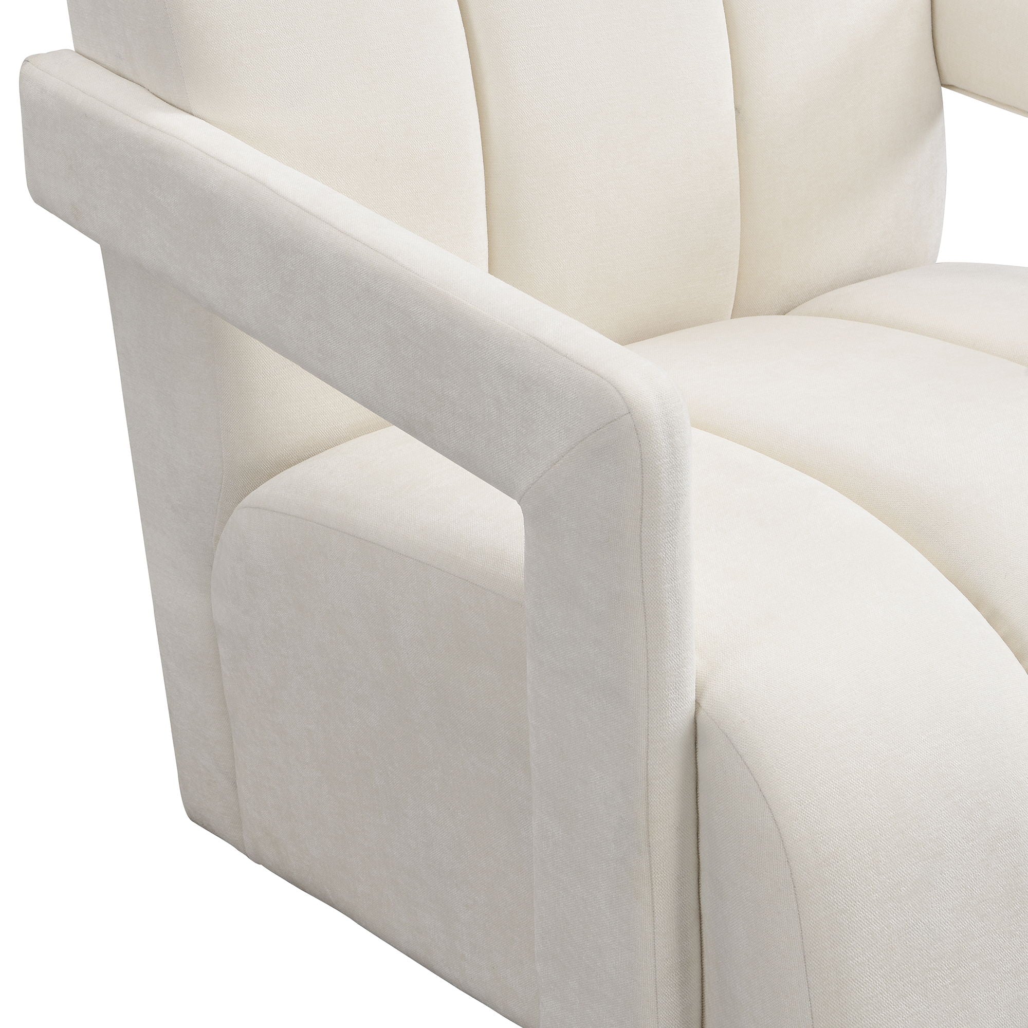 Modern Minimalist Leisure Armchair With L Shaped Armrests