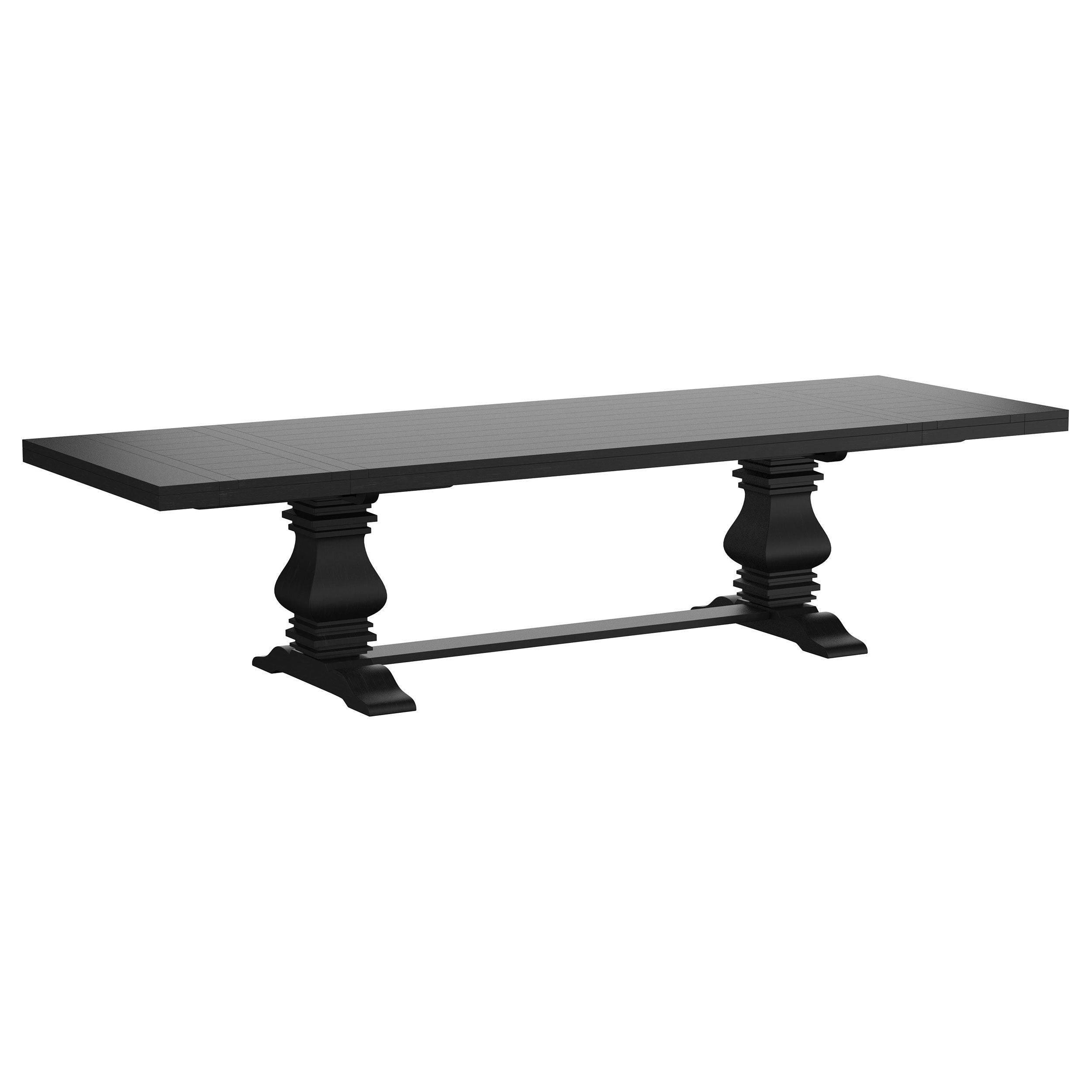 Coaster Fine Furniture Florence - Extension Dining Table - Distressed Black | Meri Furniture