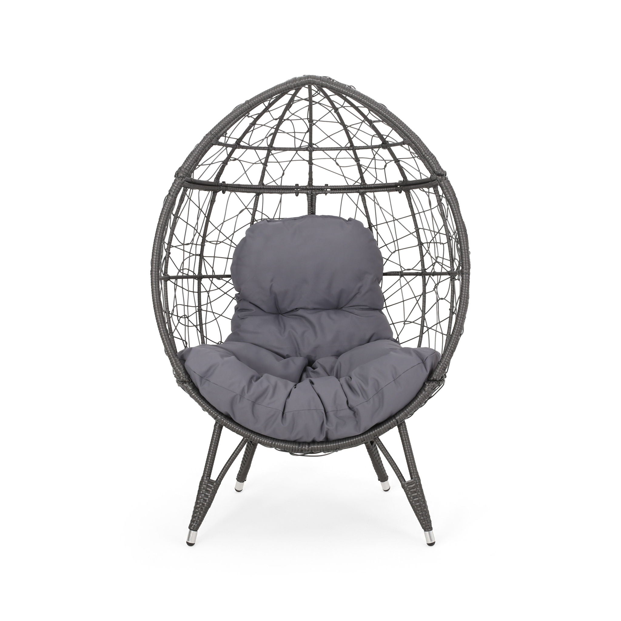 Cosmos - Round Hammered Iron Teardrop Chair