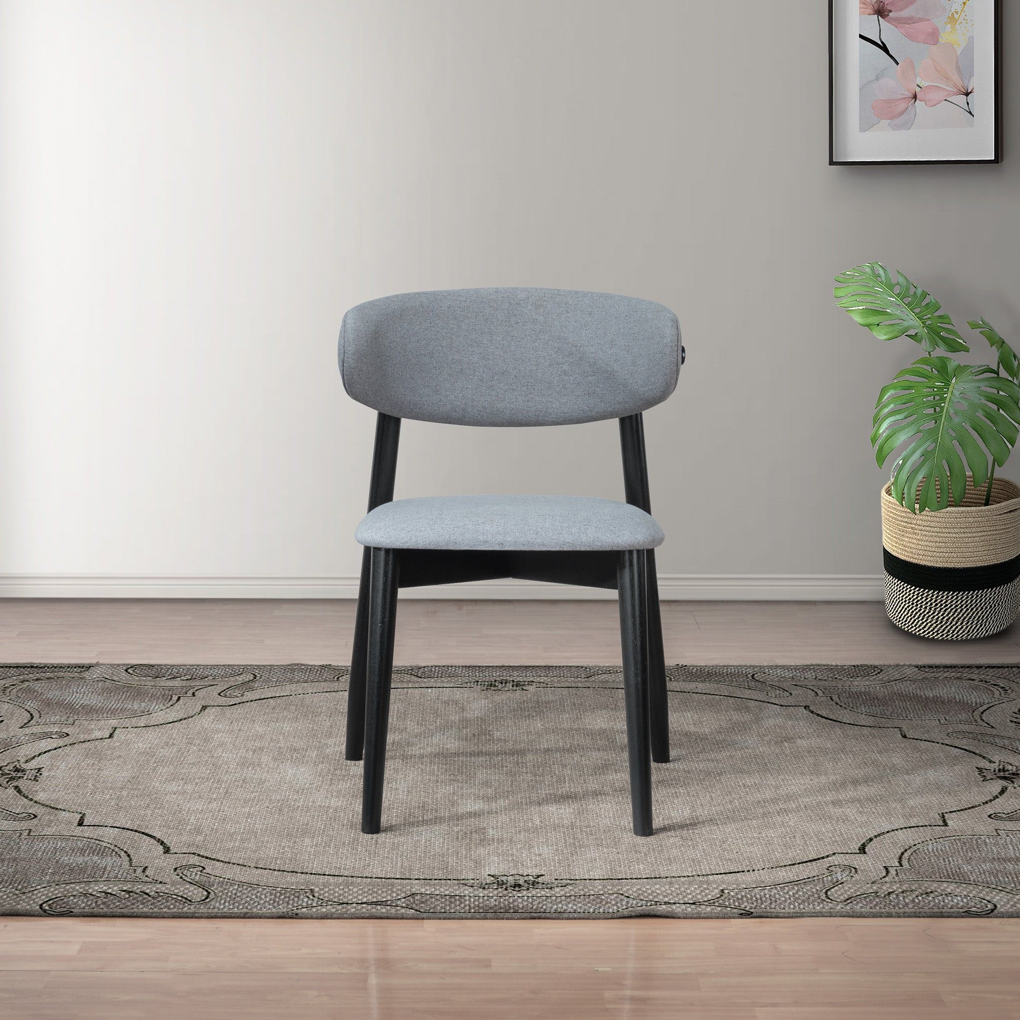 Korbin - Dining Chair (Set of 2) - Gray / Light Gray