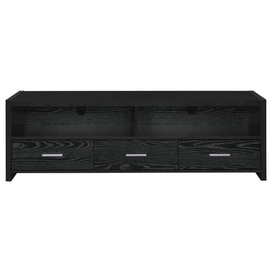 Coaster Fine Furniture Alton - 3-drawer Black Oak TV Console | Meri Furniture