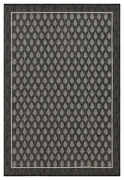 Sunshine - 5'3" X 7'3" Indoor, Outdoor Polypropylene Area Rug - Anthracite