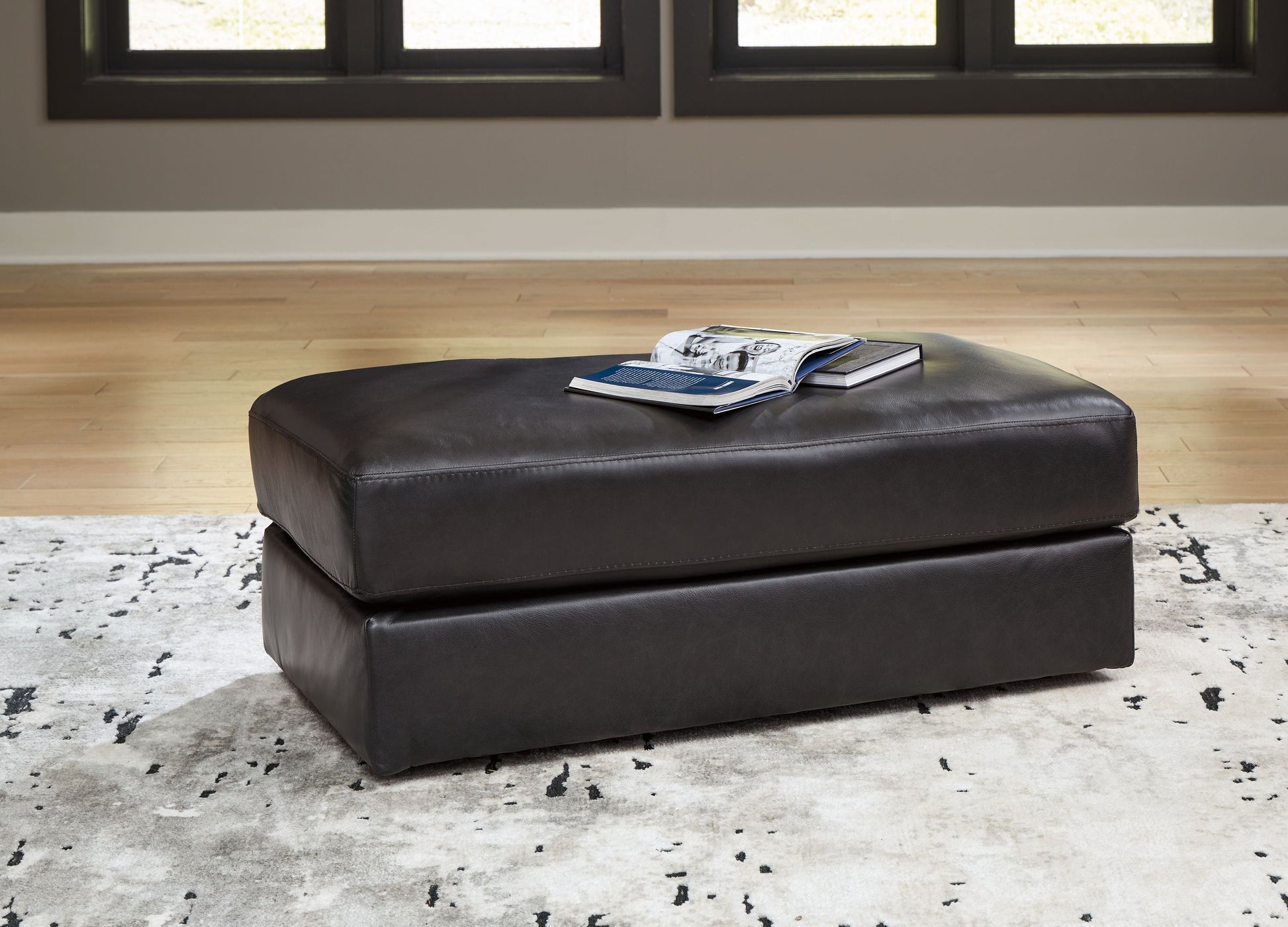 Signature Design by Ashley® Amiata - Onyx - Ottoman | Meri Furniture