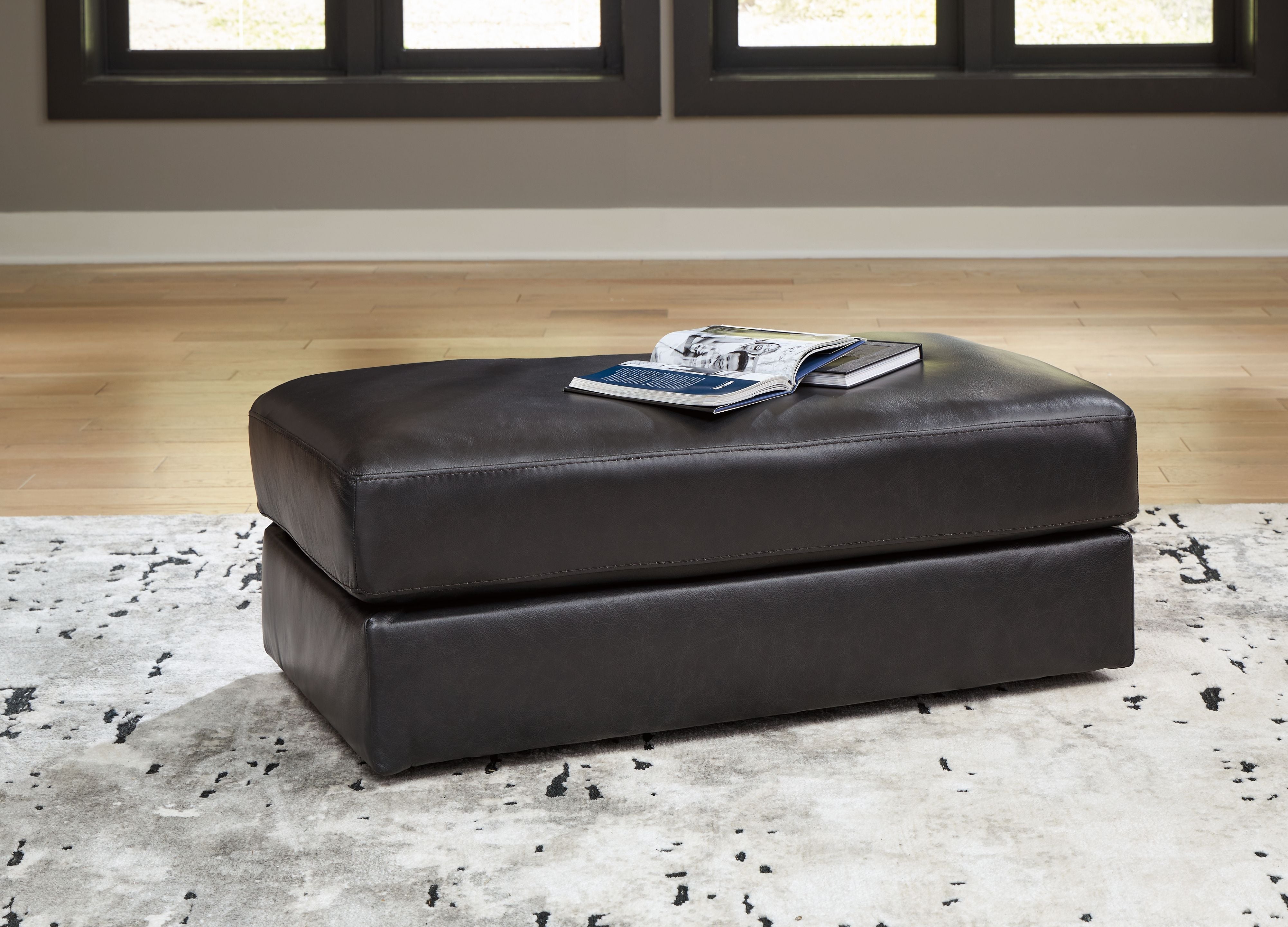 Signature Design by Ashley® Amiata - Onyx - Ottoman | Meri Furniture