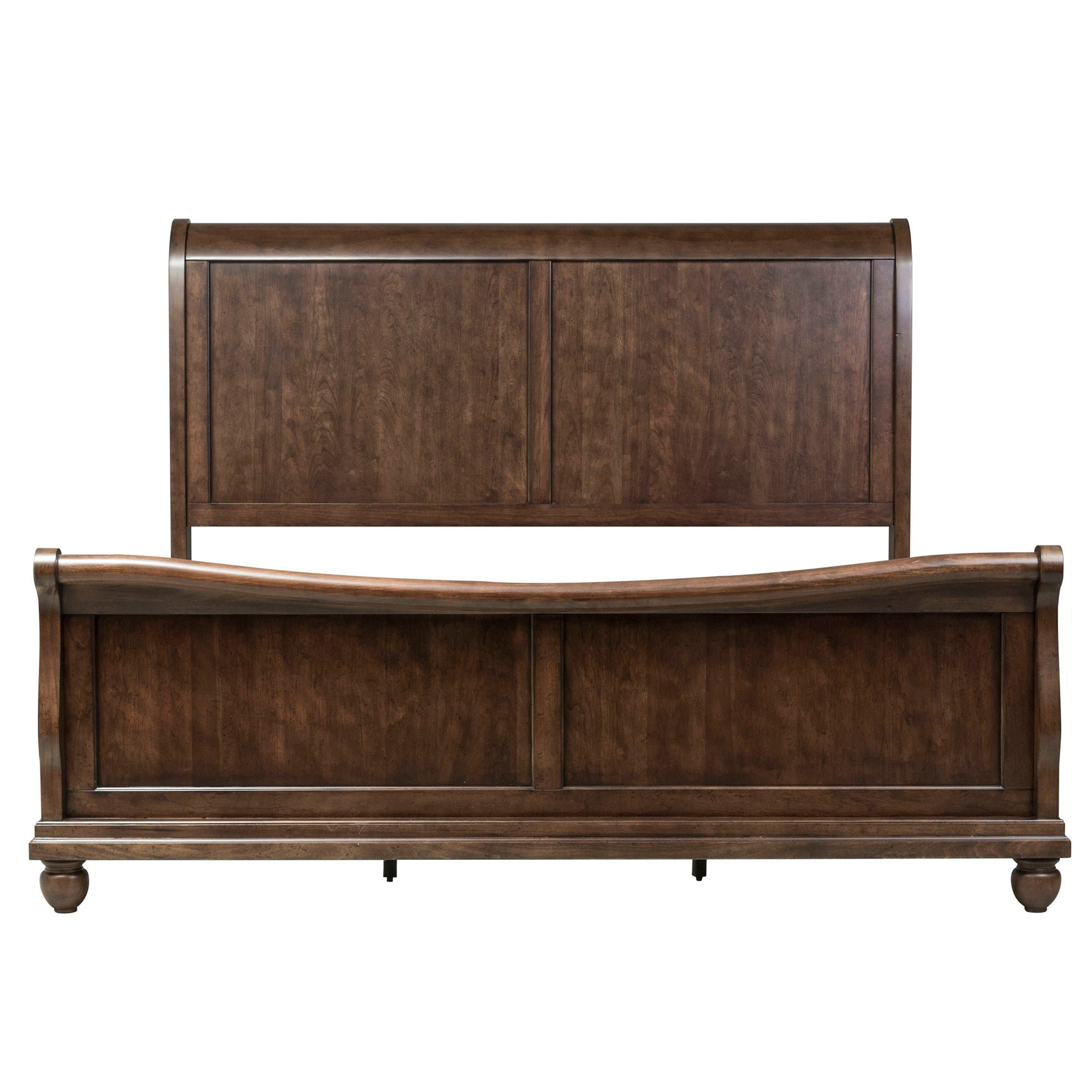 Liberty Furniture Rustic Traditions - Sleigh Bed, Dresser & Mirror | Meri Furniture